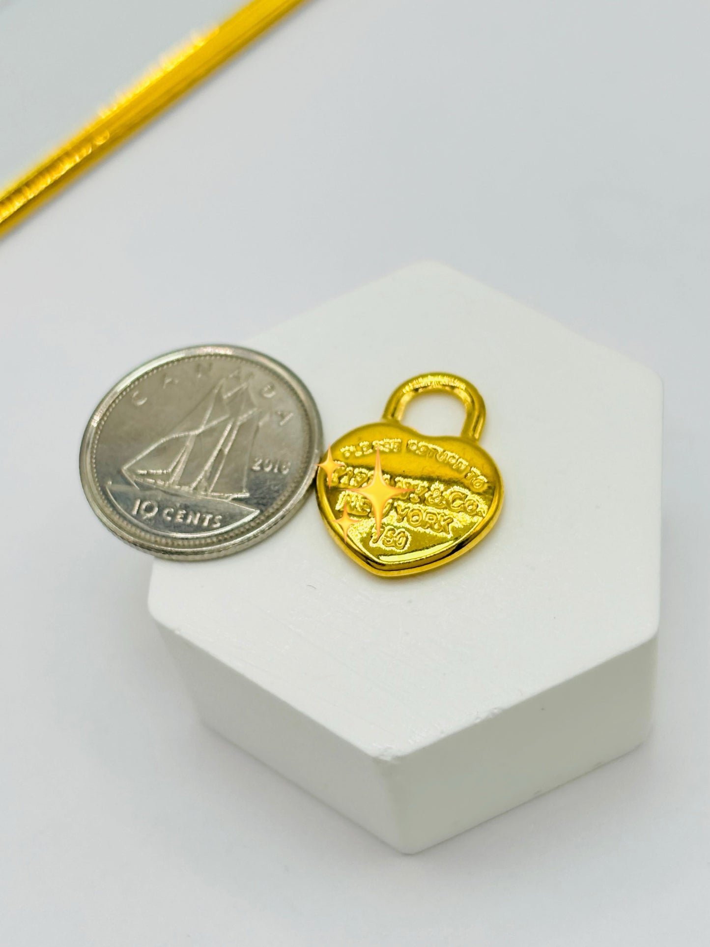 18K Gold Heart Pendant
