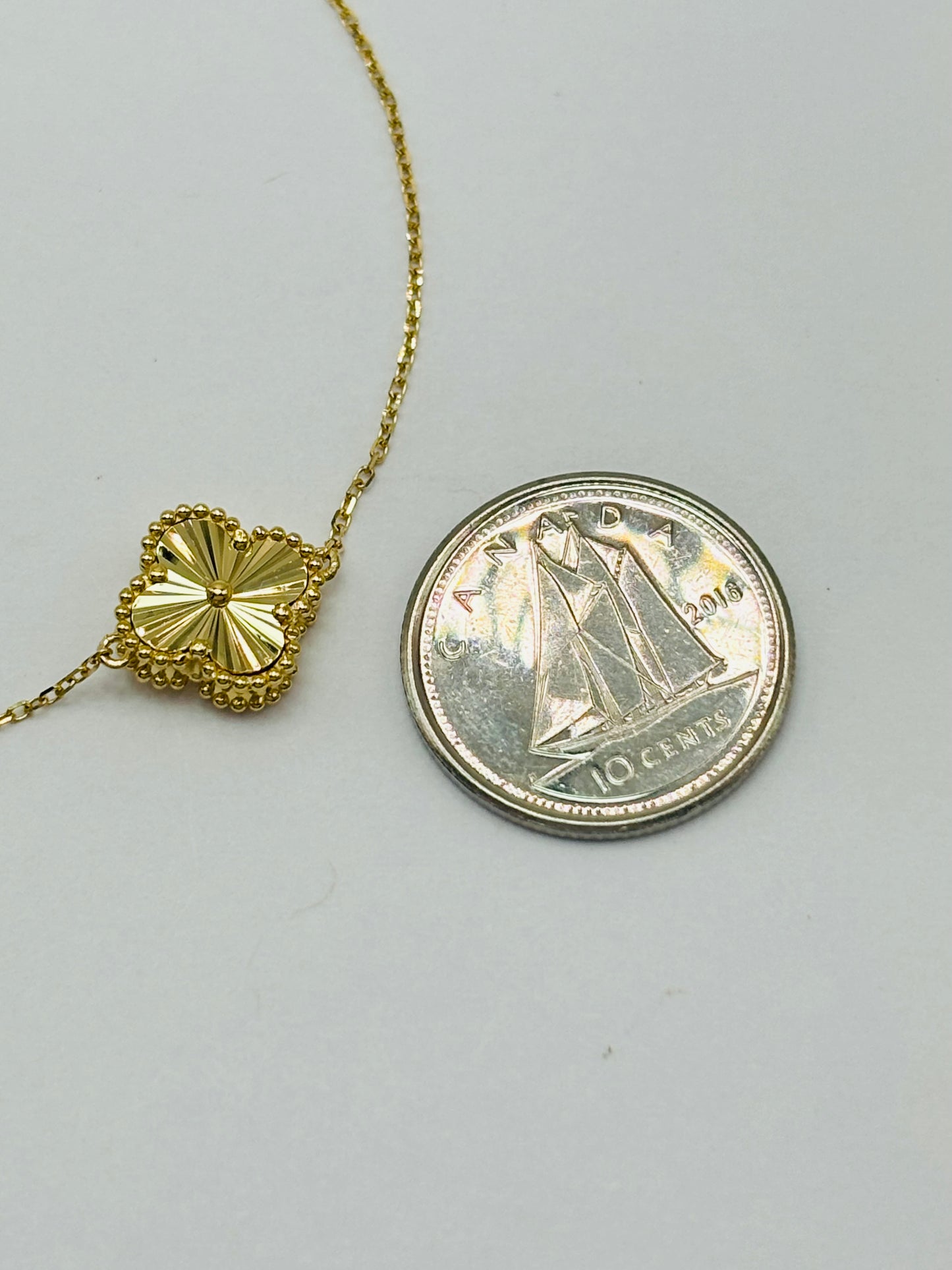 18K Gold Clover Bracelet