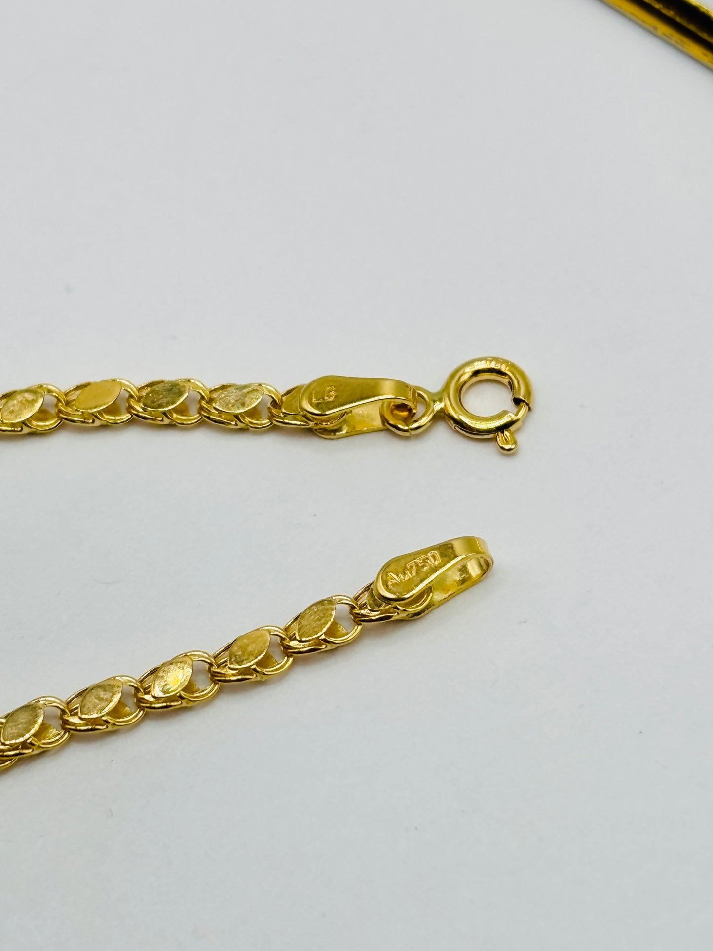 18K Gold Damascus Slim Bracelet