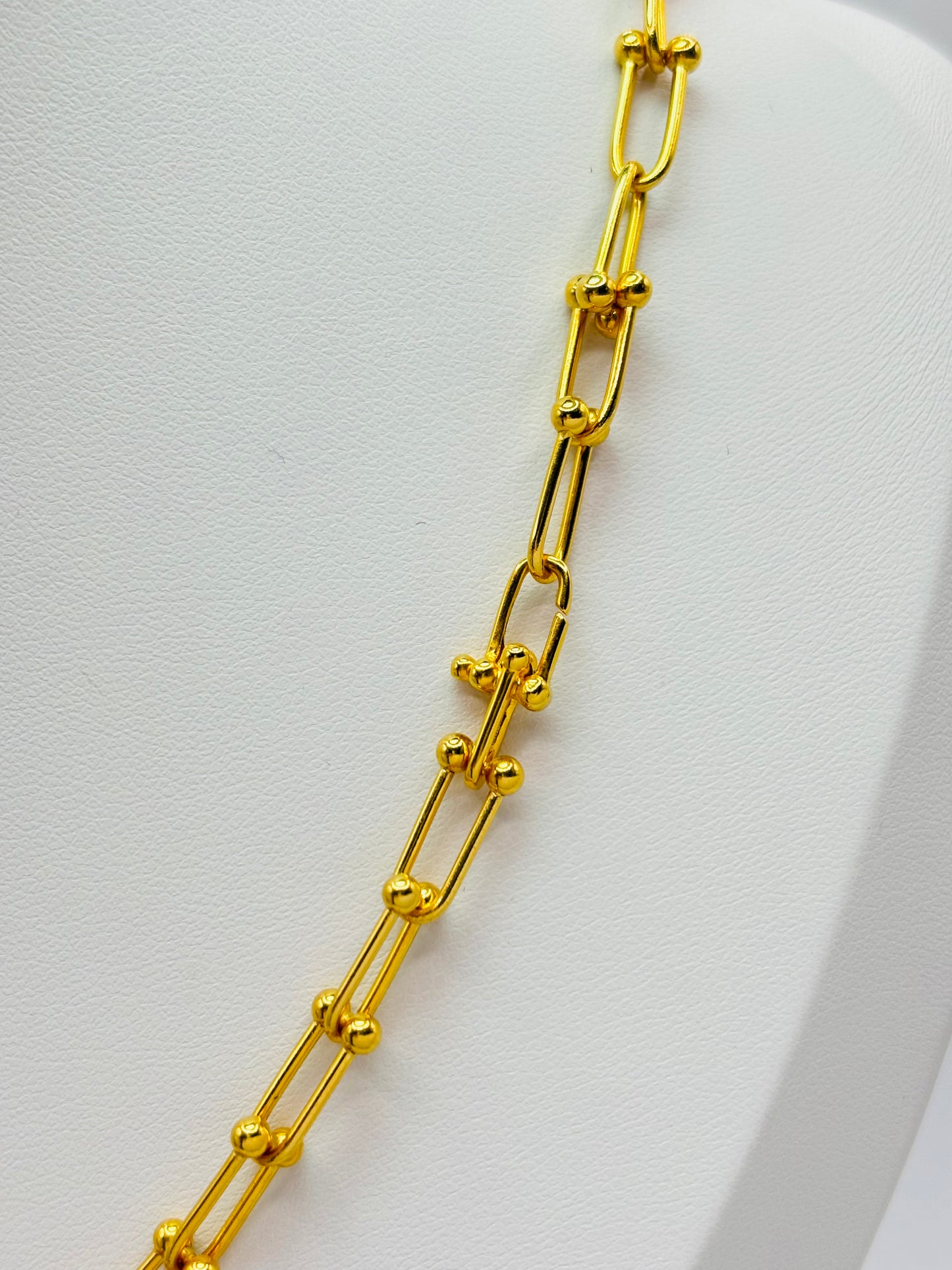 18K Gold Hardware Necklace