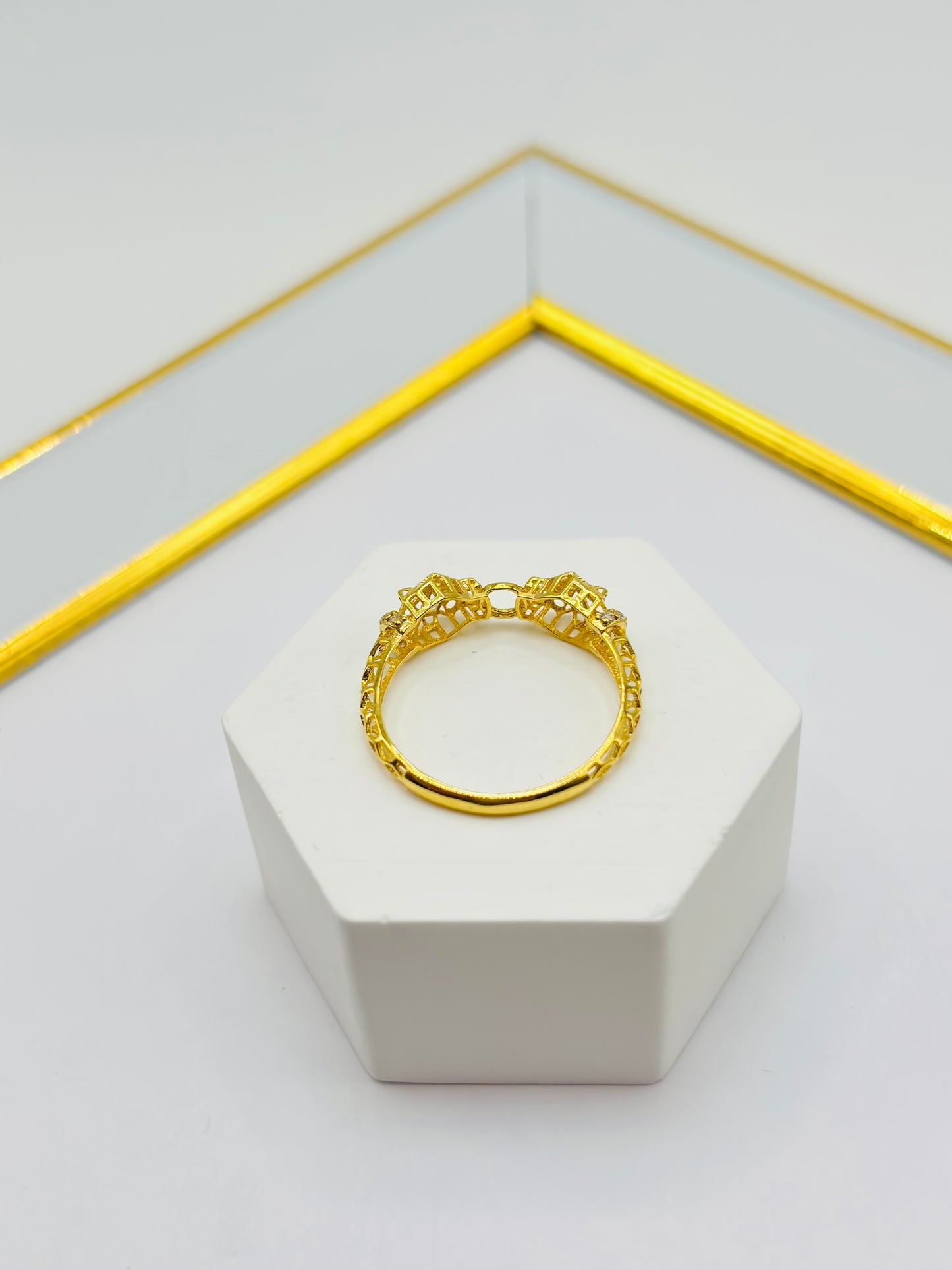 18K Gold Panther Ring