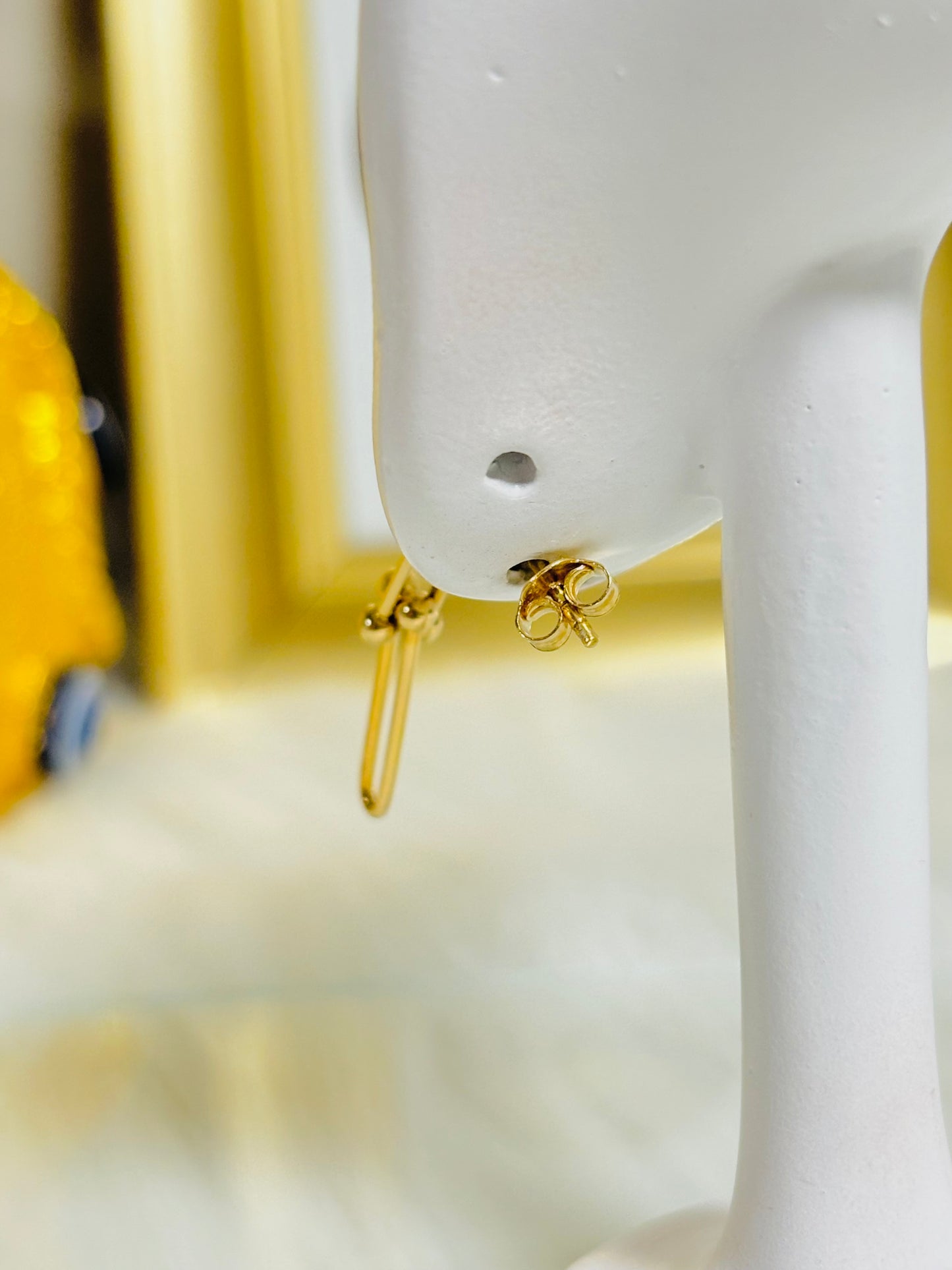 18K Gold Hardware Earrings