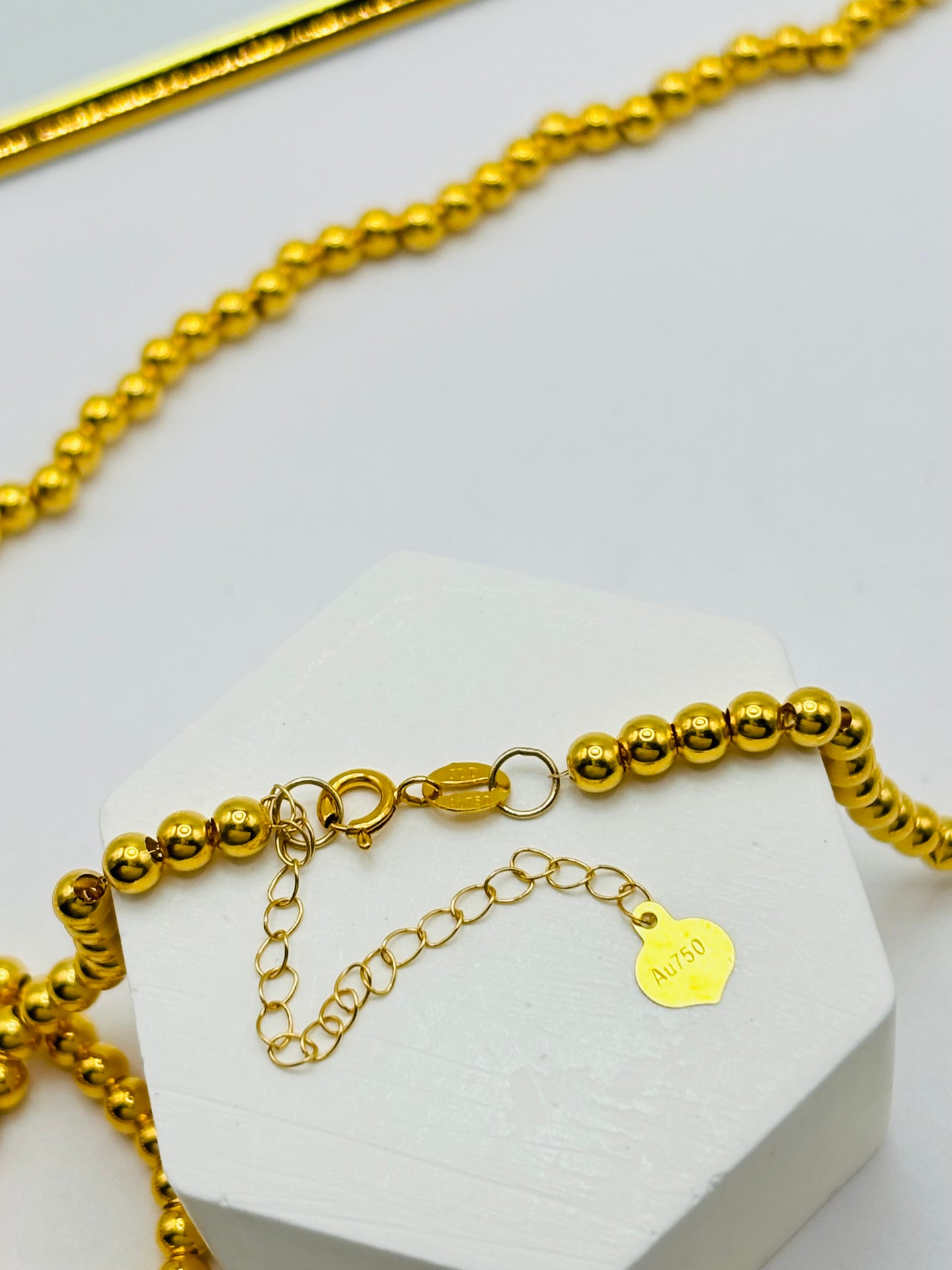 18K Gold Bubble Necklace