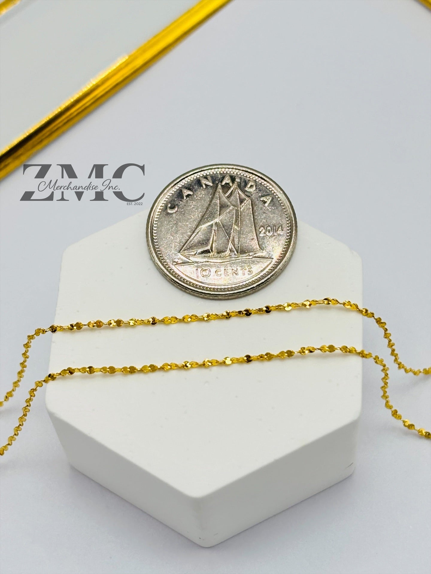 18K Gold Mirror Chain