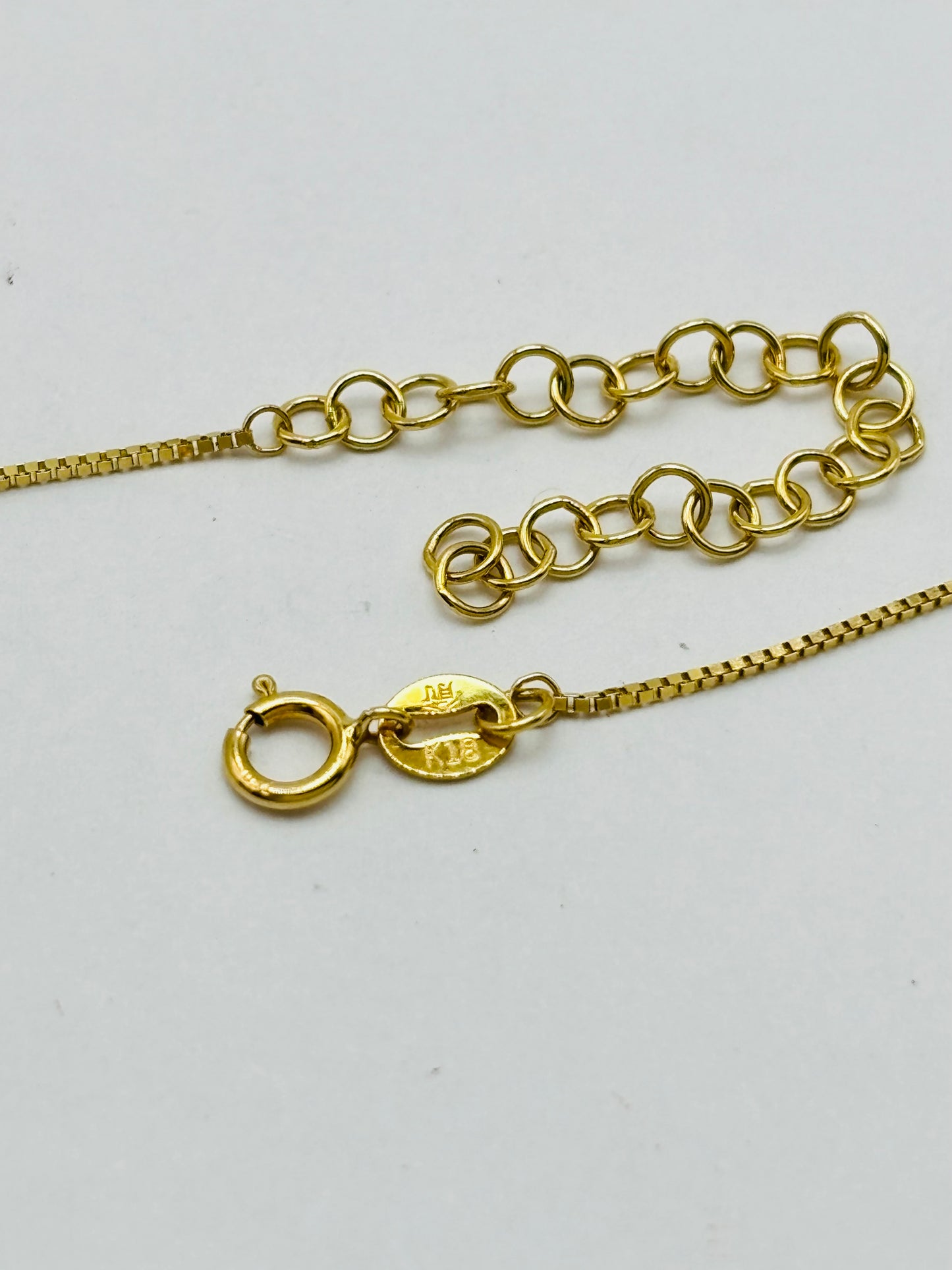 K18 Japan Gold Attached Heart Necklace
