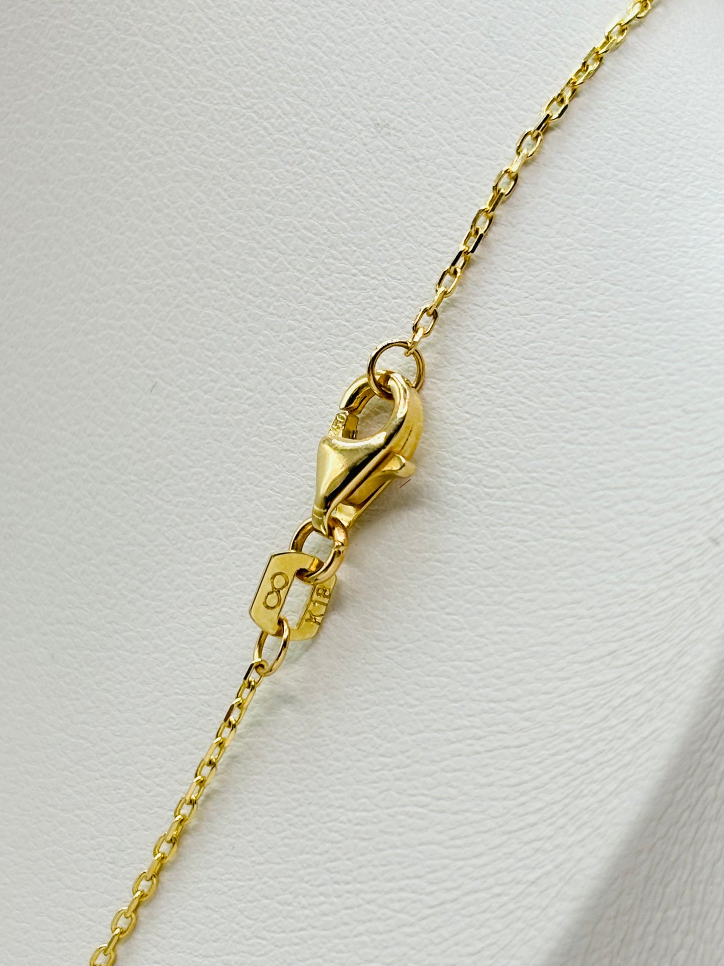K18 Japan Gold Attached Heart Necklace