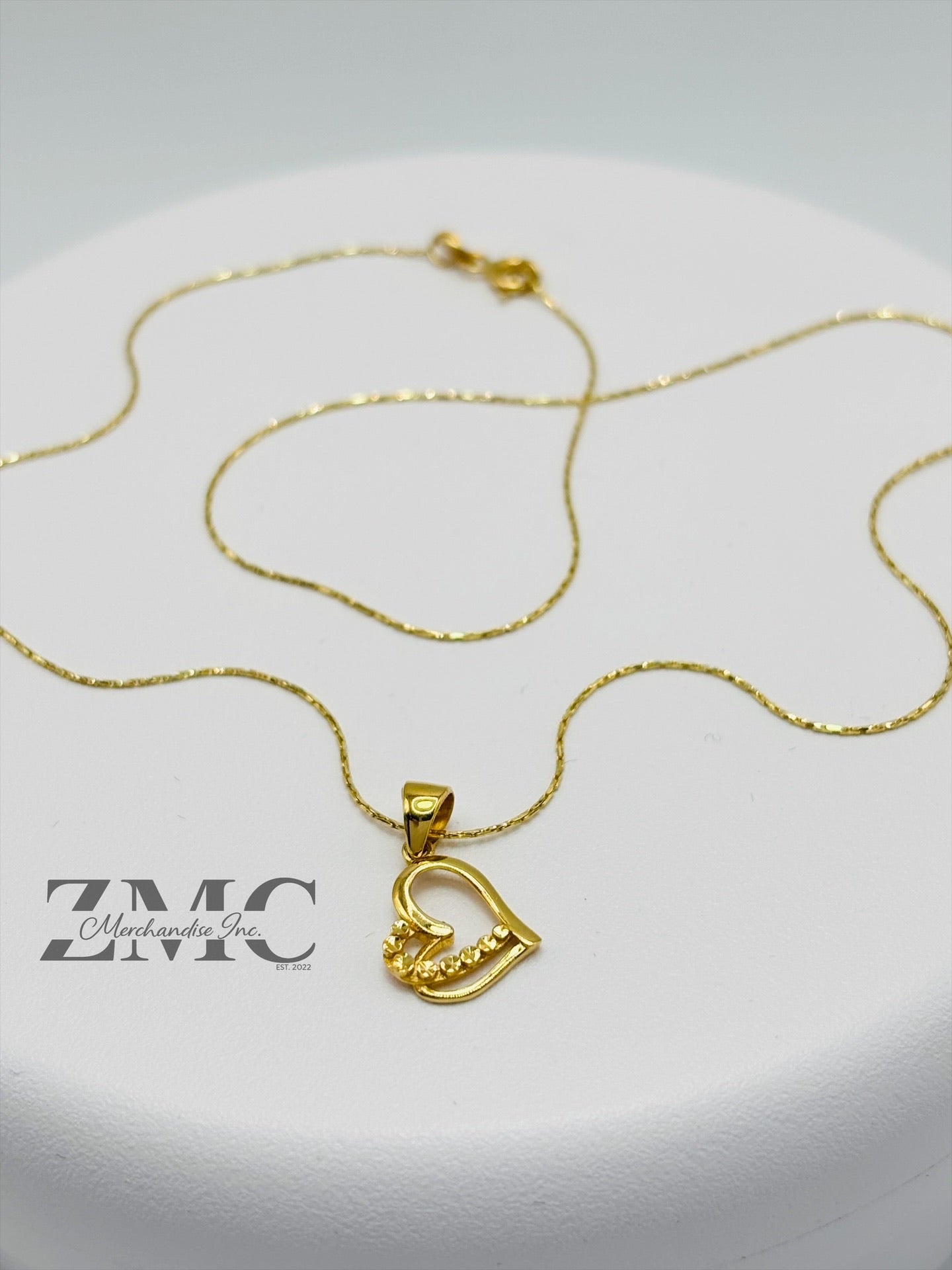 18K Gold Heart Necklace