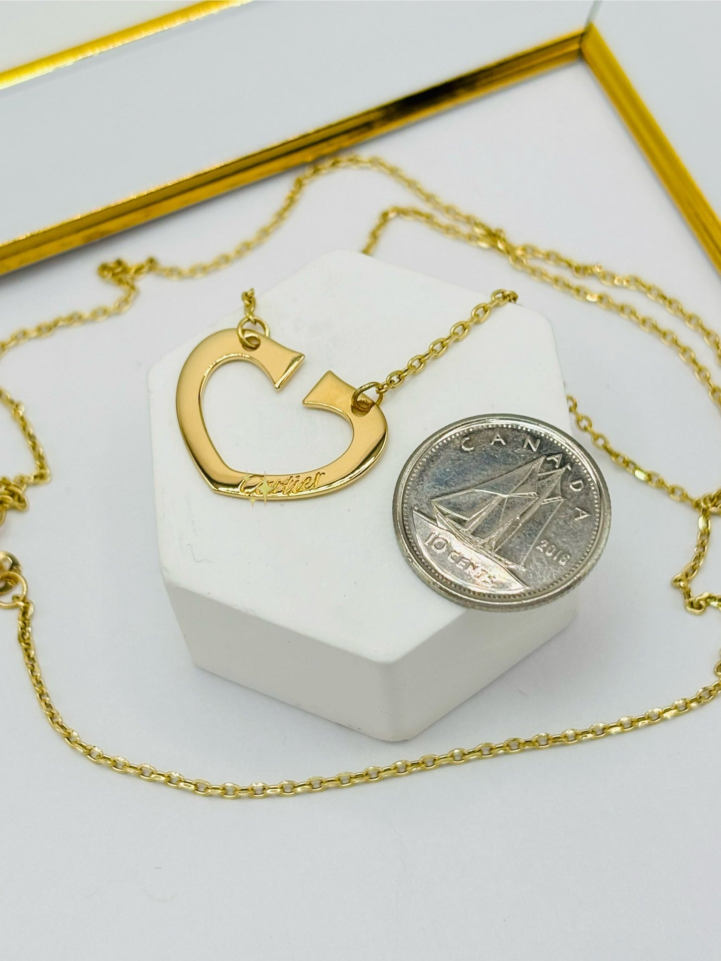 18K Gold Attached Necklace