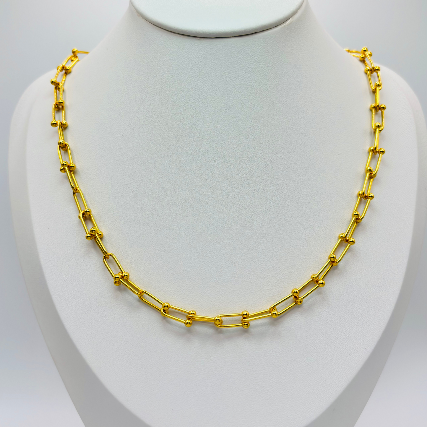 18K Gold Hardware Necklace