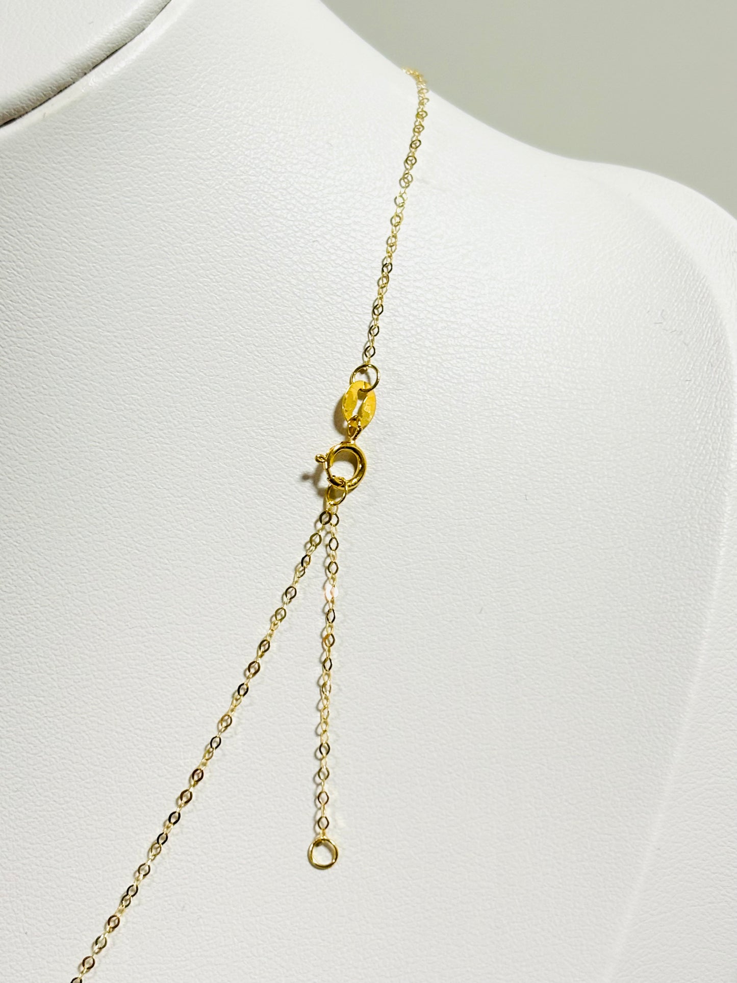 18K Gold V Attached Necklace