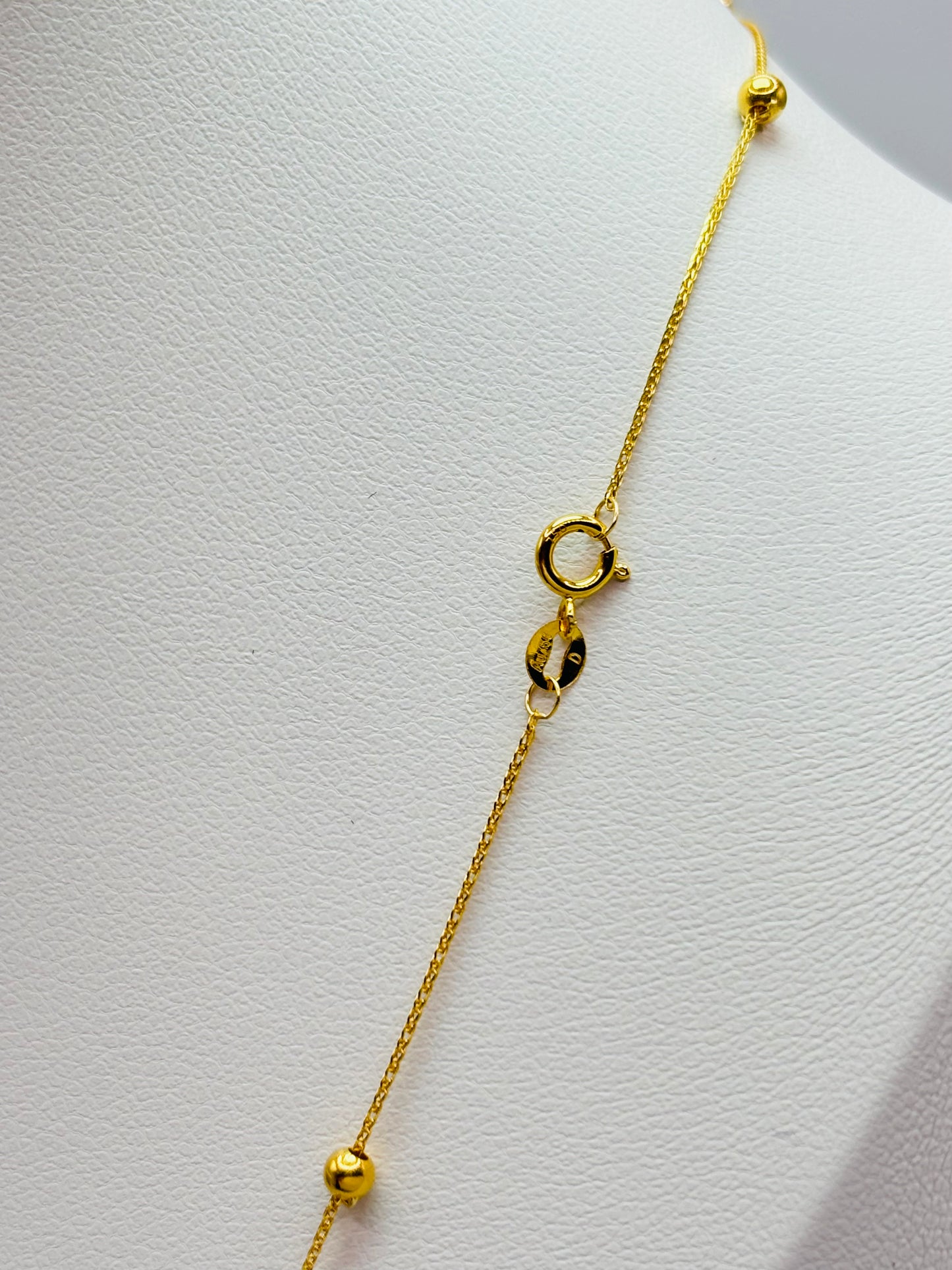 18K Gold Station Necklace