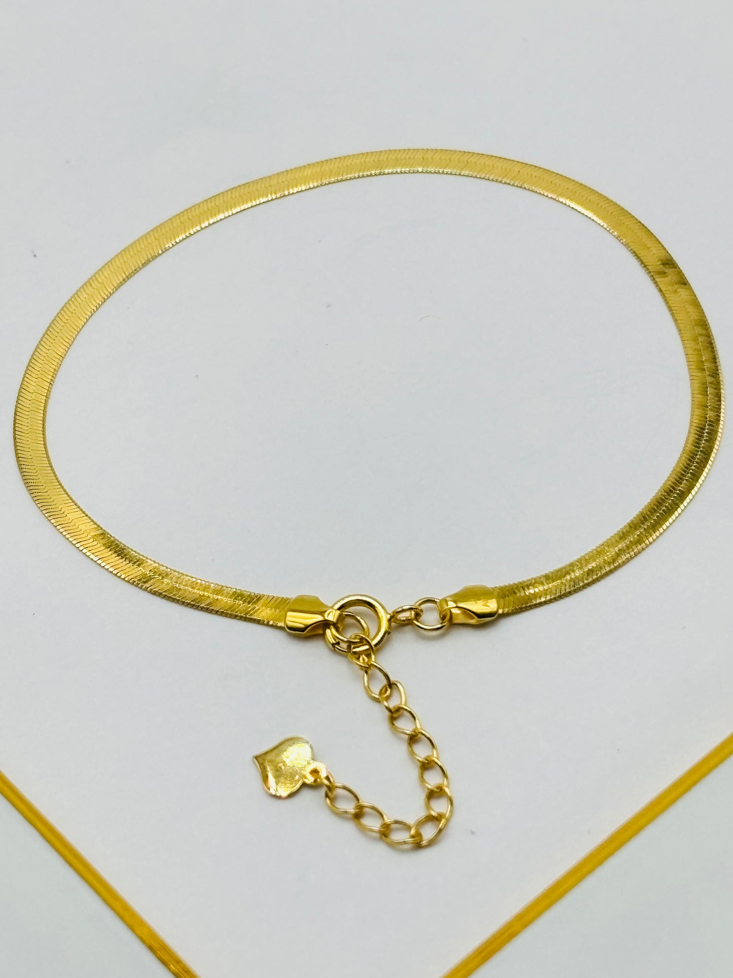 18K Gold Snake Flat Bracelet