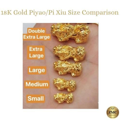18K Gold Lucky Piyao/ Pi Xiu Bracelet Red String( Hollow Empty Inside) Extra Large