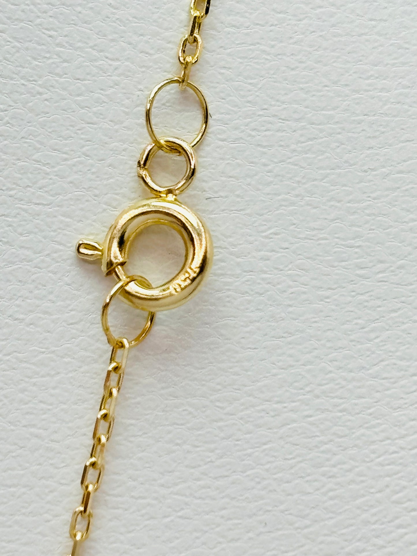 18K Gold Smiley Necklace