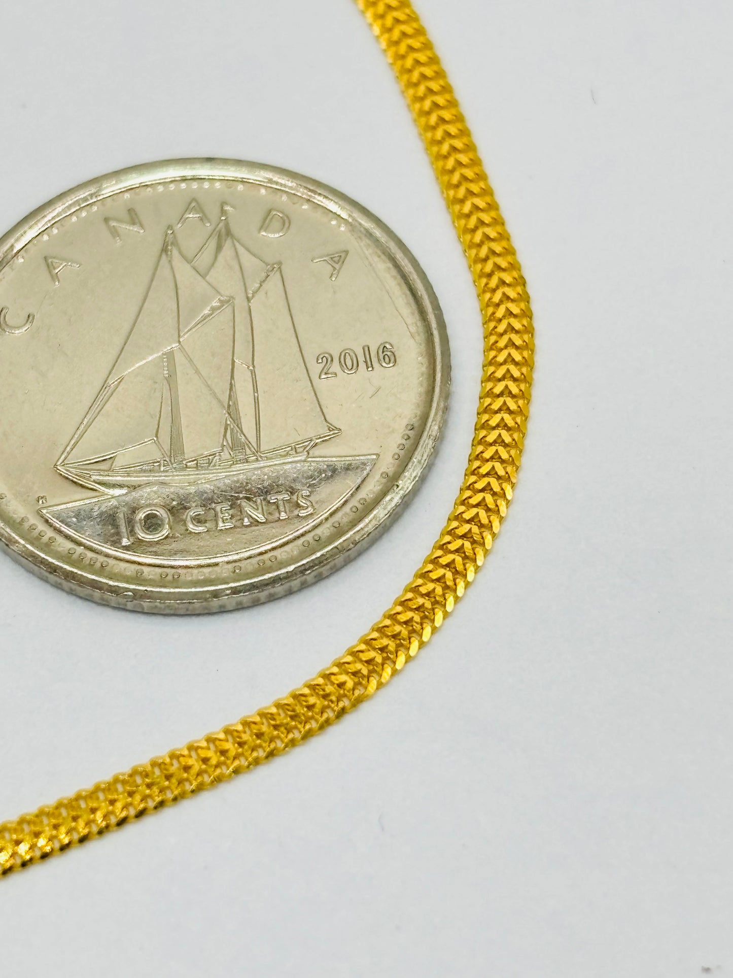 18K Gold Flat Bracelet