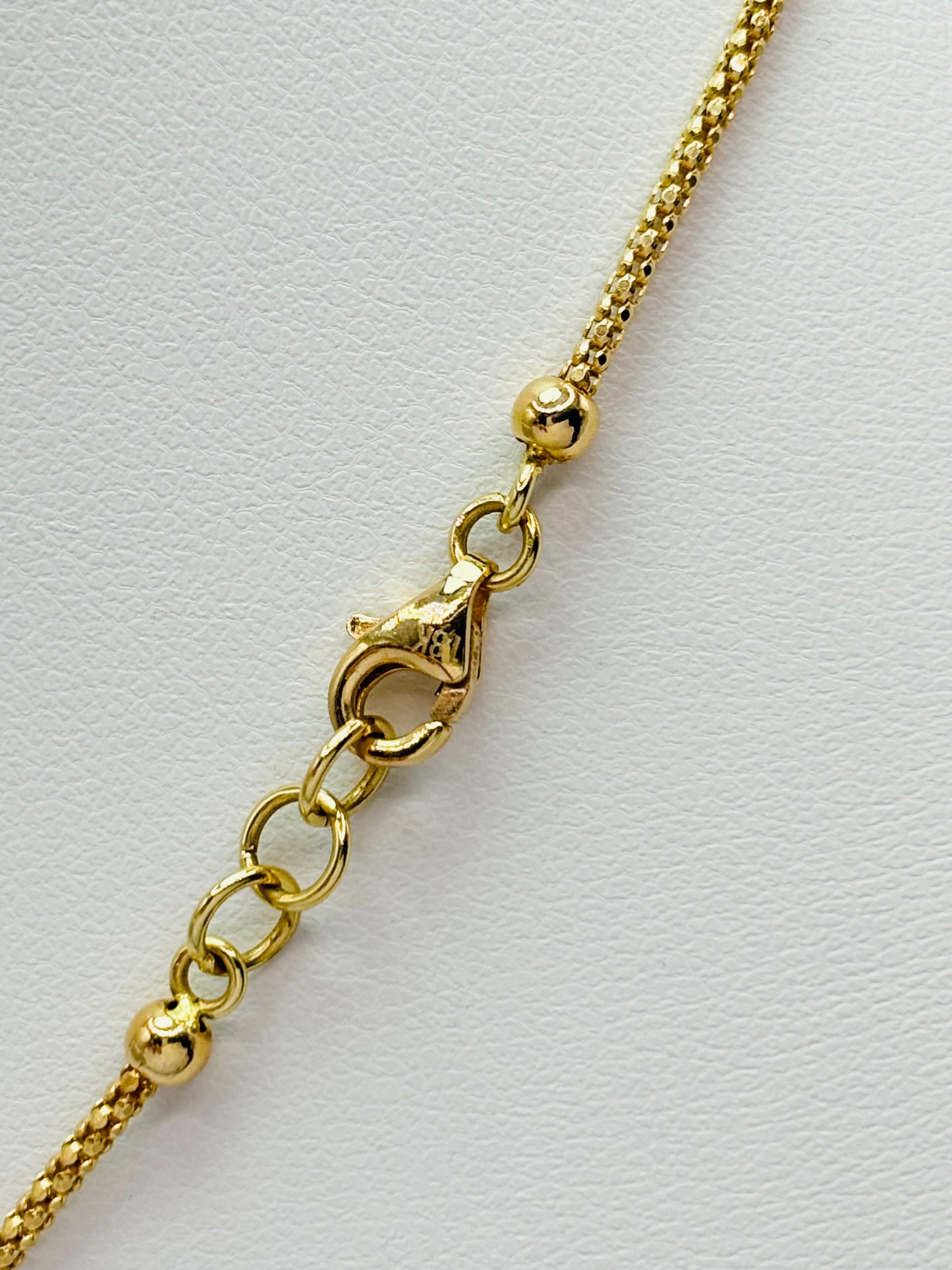 18K Gold Hanging Panther Necklace