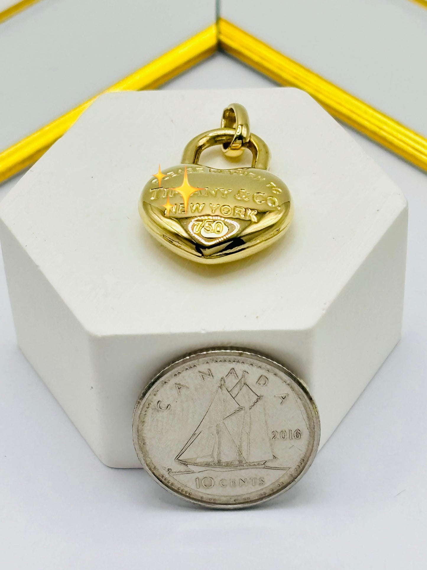 K18 Japan Gold Heart Pendant