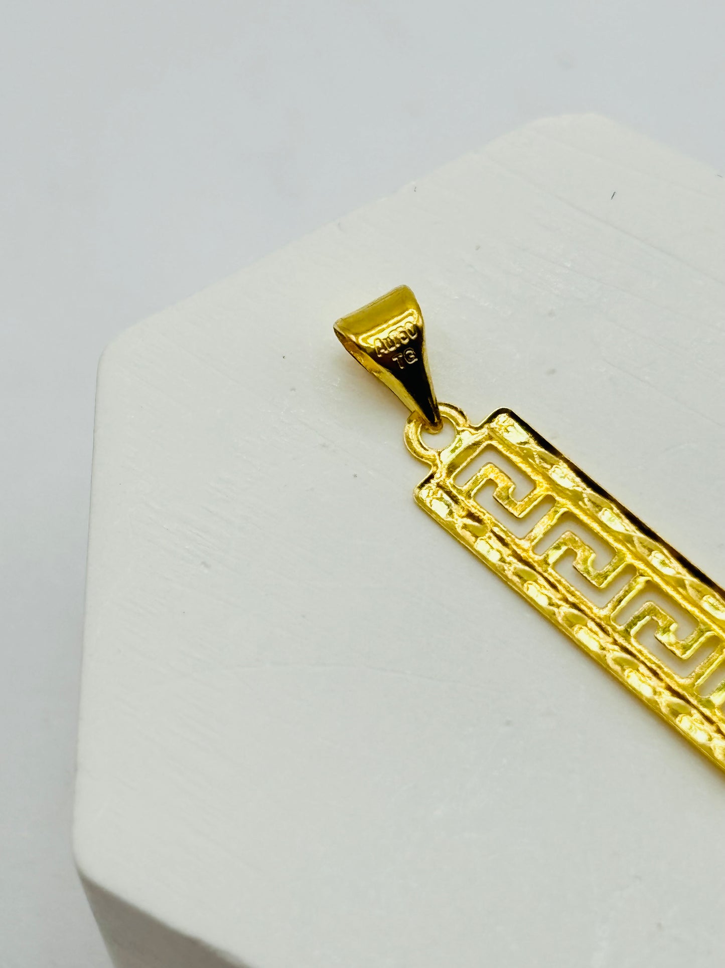 18K Gold Long with Heart Pendant