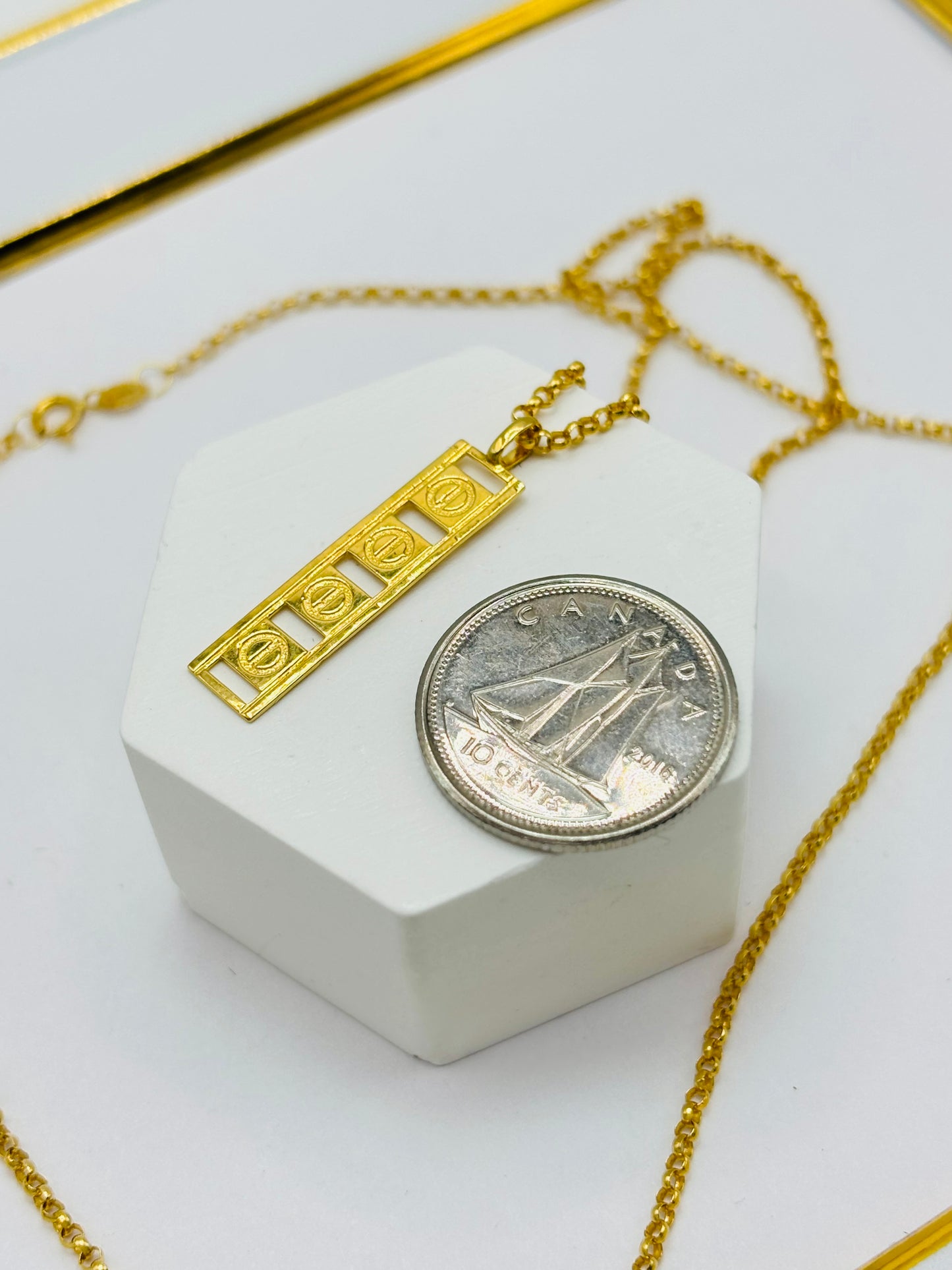 18K Gold Long Necklace