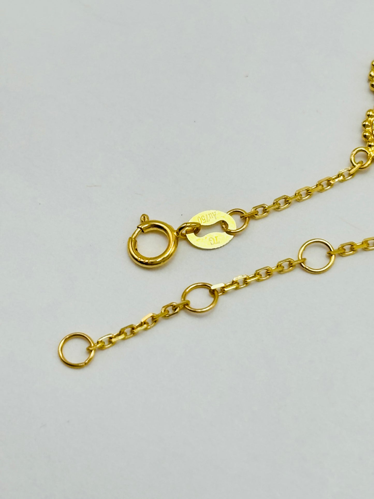 18K Gold Clover Bracelet