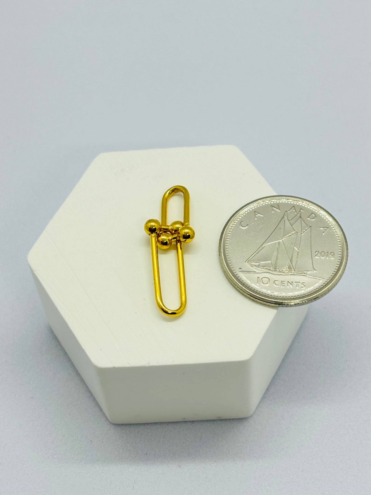 18K Gold Hardware Pendant