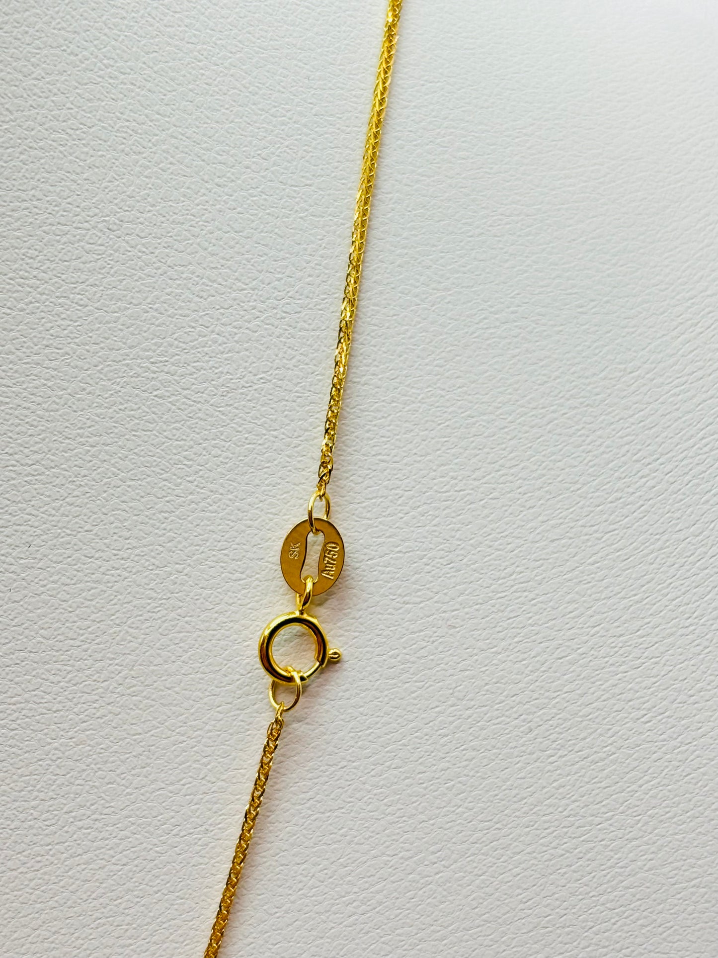 18K Gold Necklace and Earrings Rositas Moissanite Diamond Set
