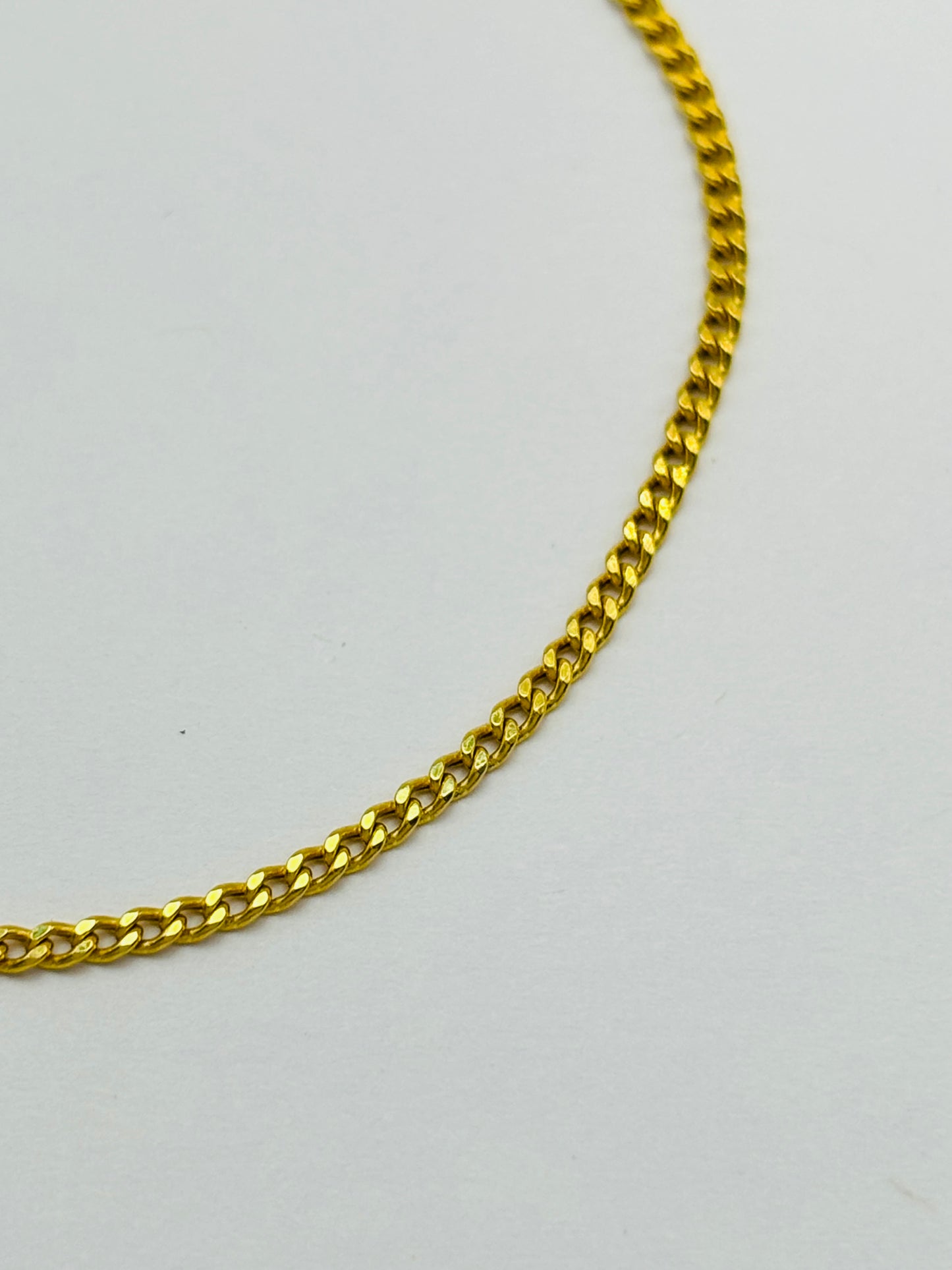 K18 Japan Gold Small Link Flat Bracelet