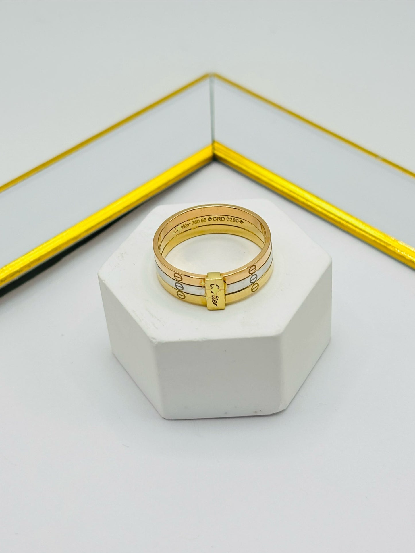 18K Gold Tri-color Ring (Please Read the Description)