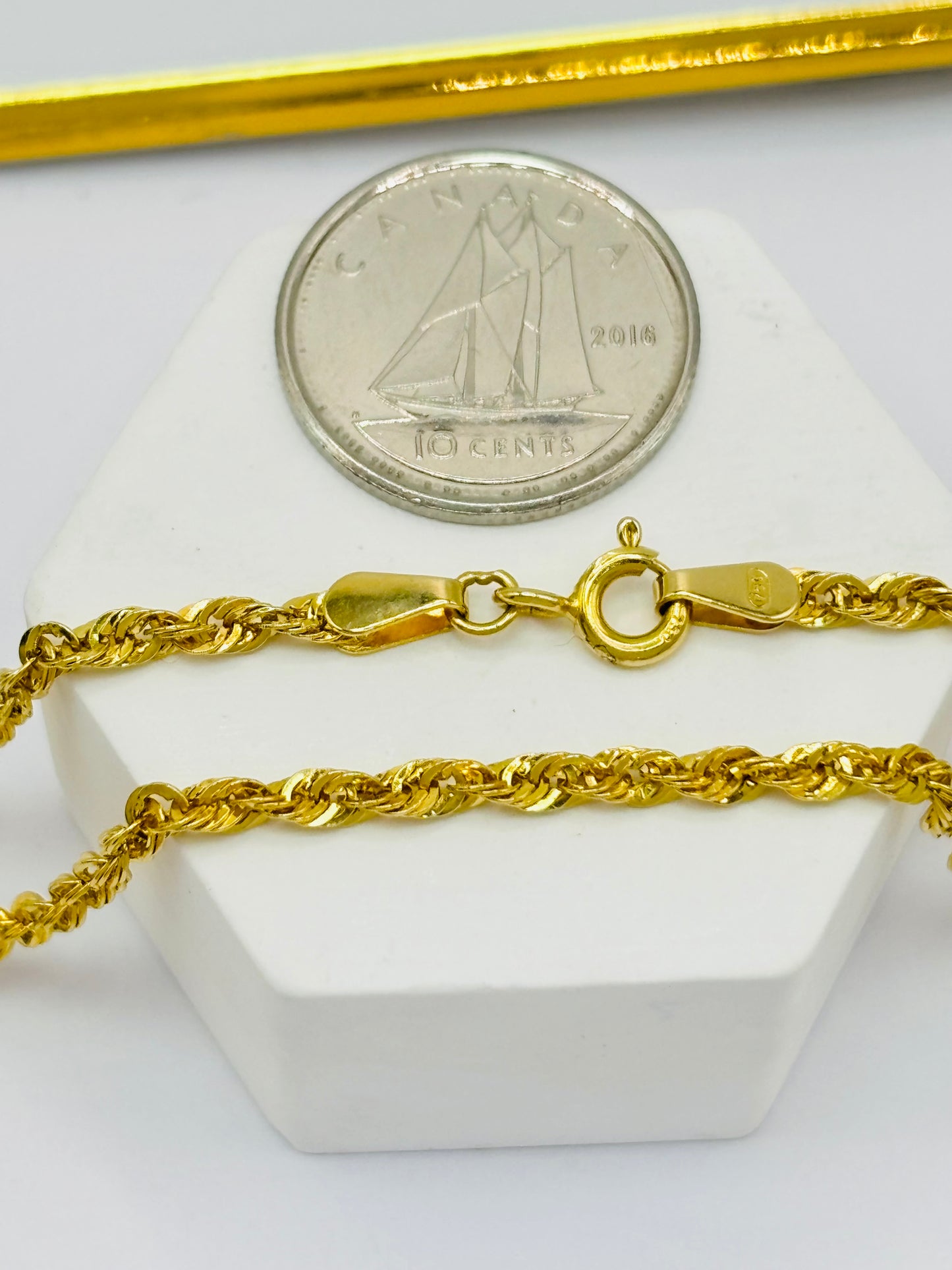 18K Gold Rope Necklace