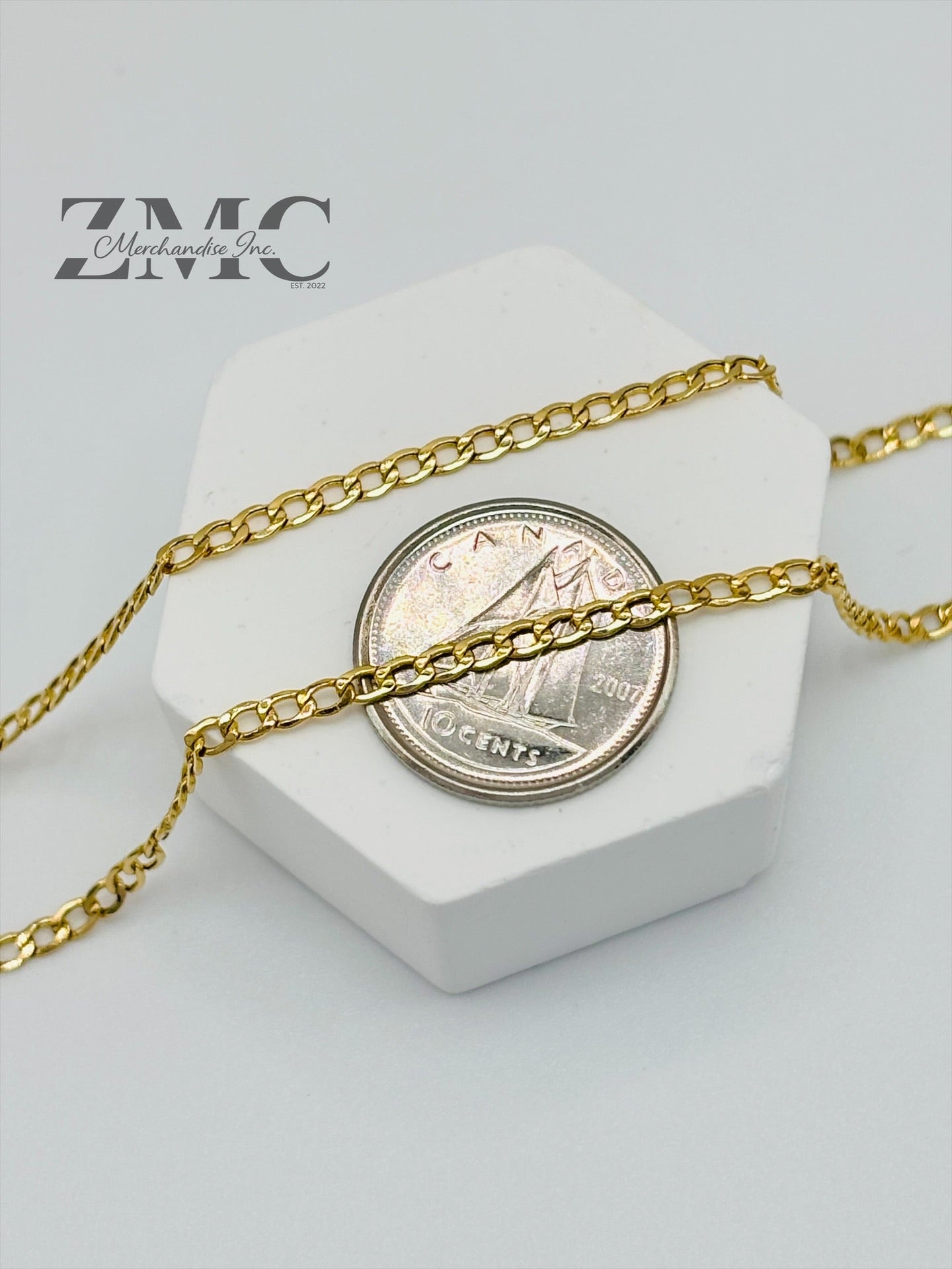 18K Gold Curb Chain