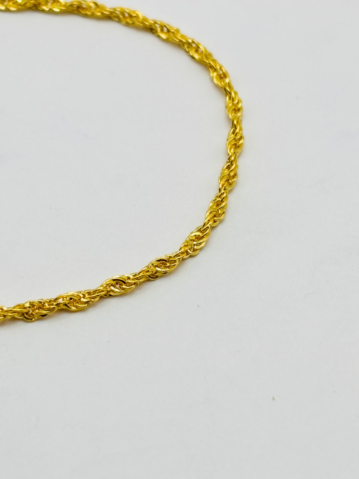 18K Gold Rope Bracelet