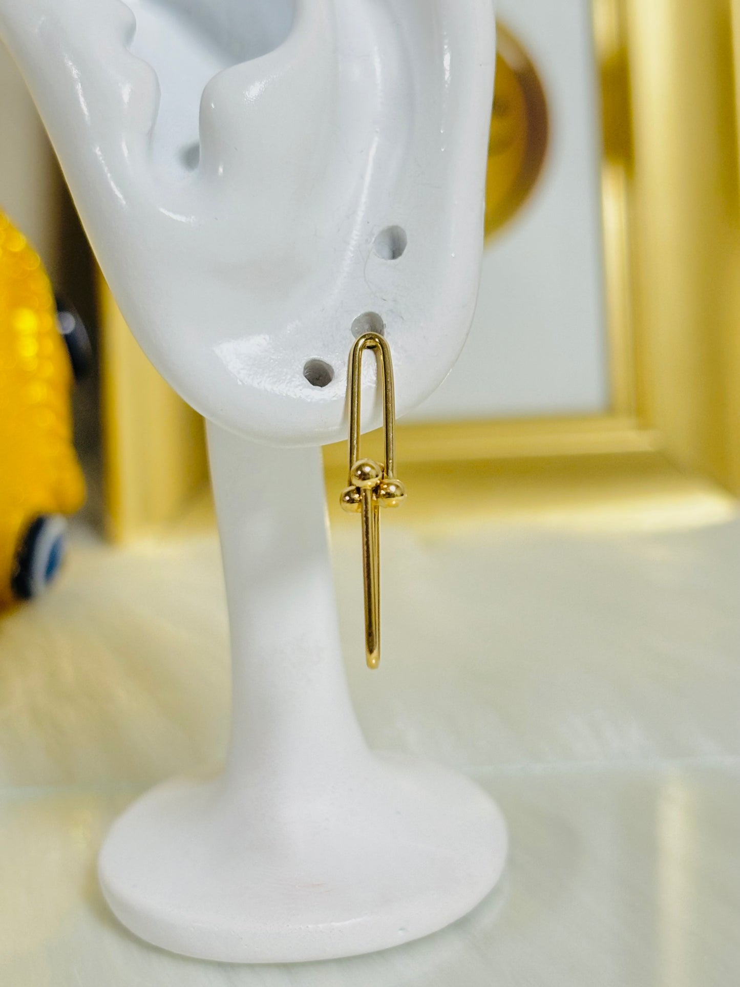18K Gold Hardware Earrings