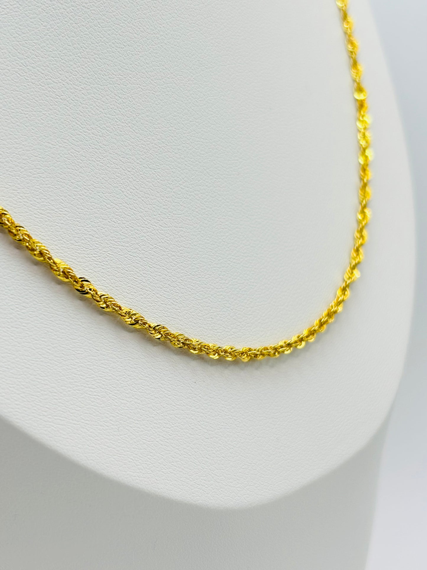 18K Gold Rope Chain 2.5mm width