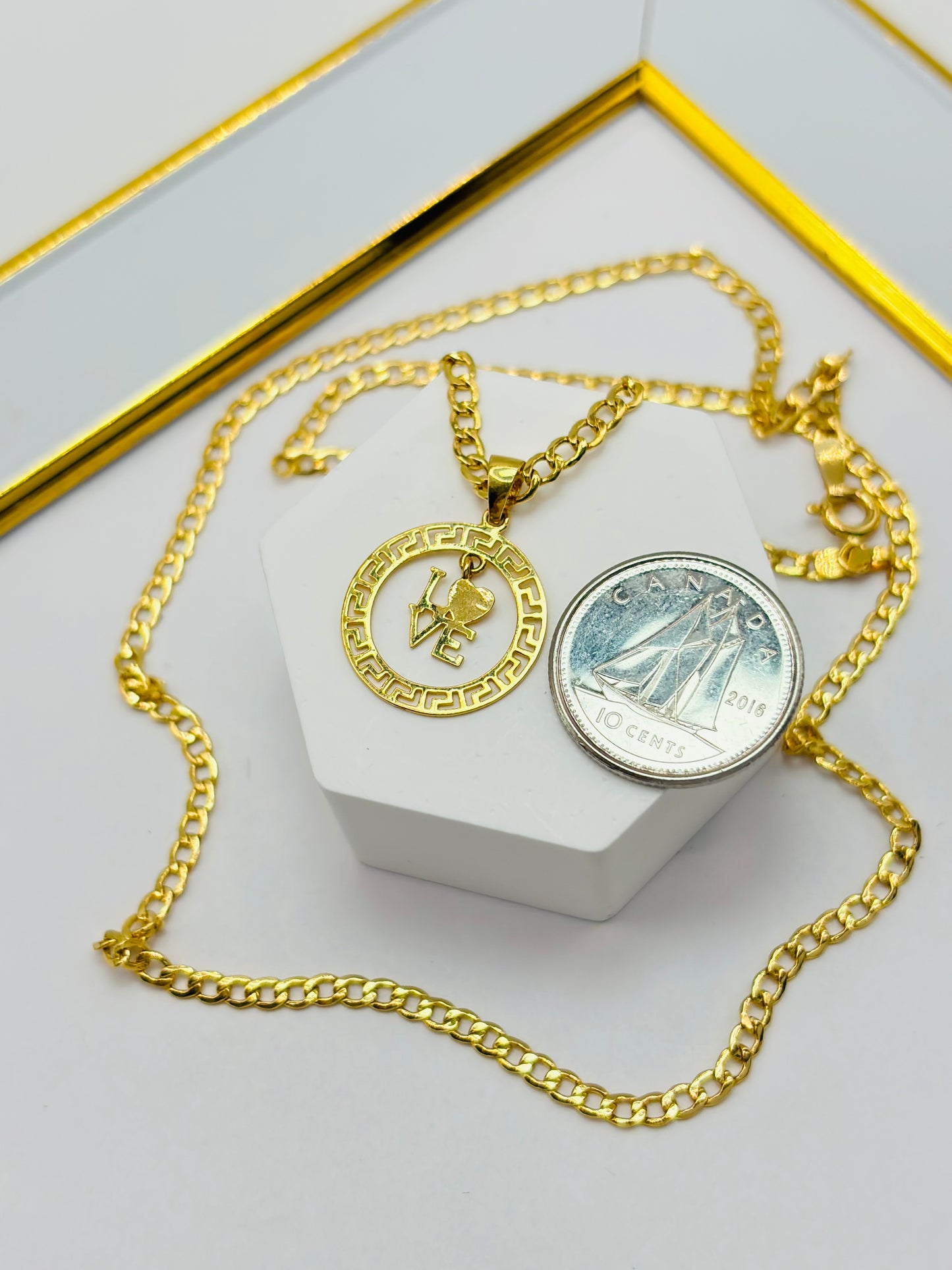 18K Gold Love Necklace
