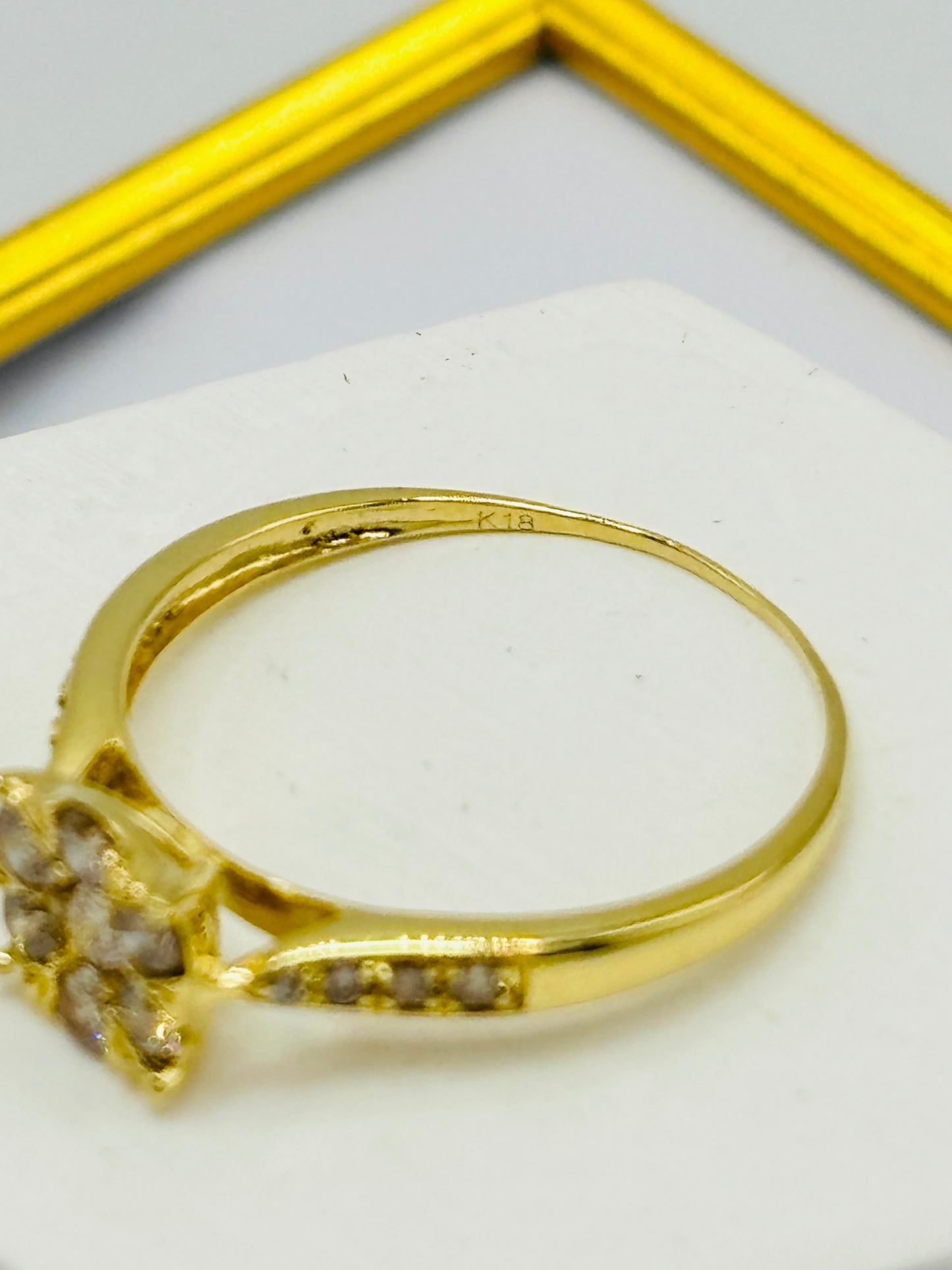 K18 Japan Gold Solitaire 0.50 carat Natural Diamond Ring