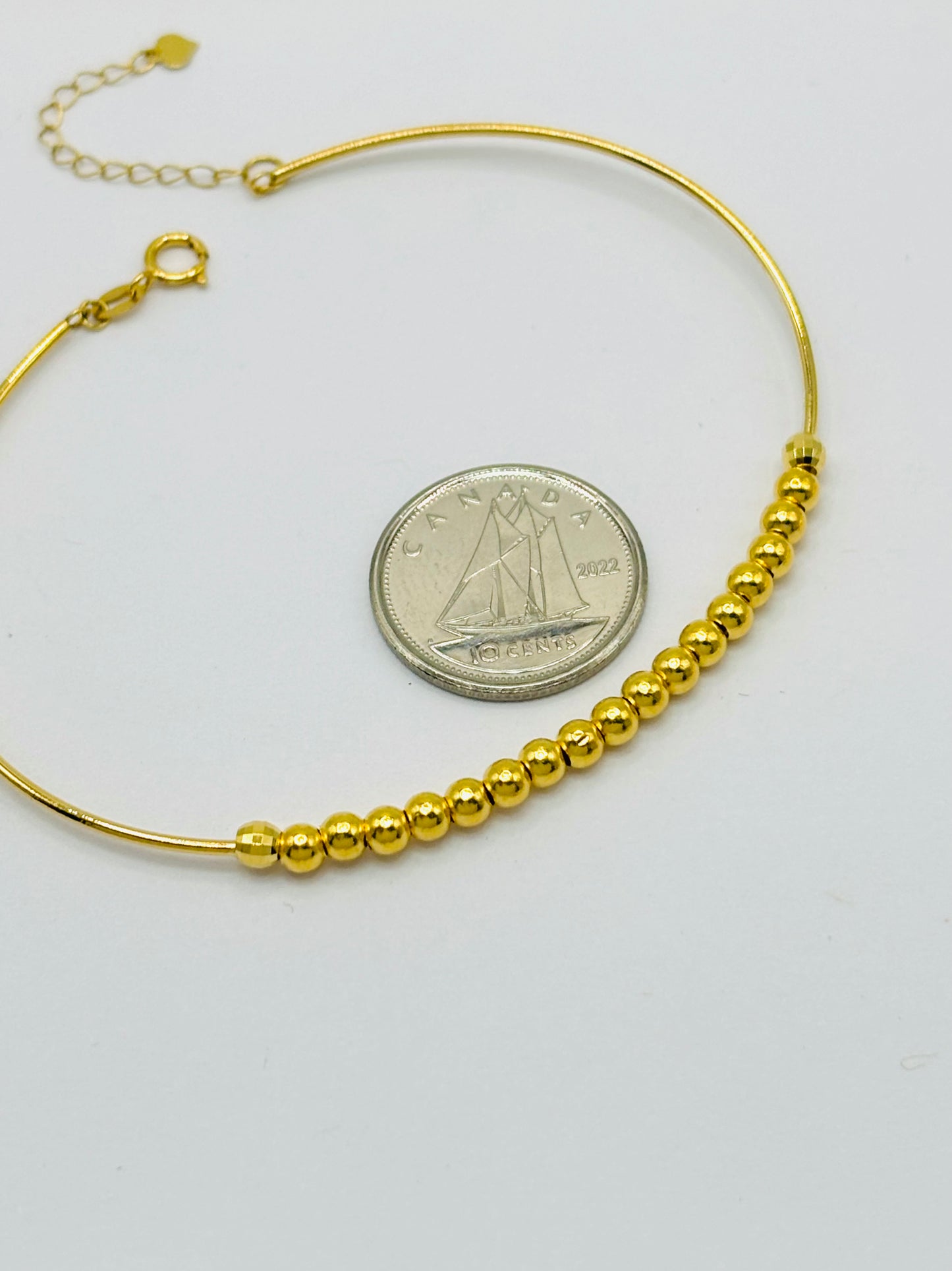 18K Gold Bubble Bangle