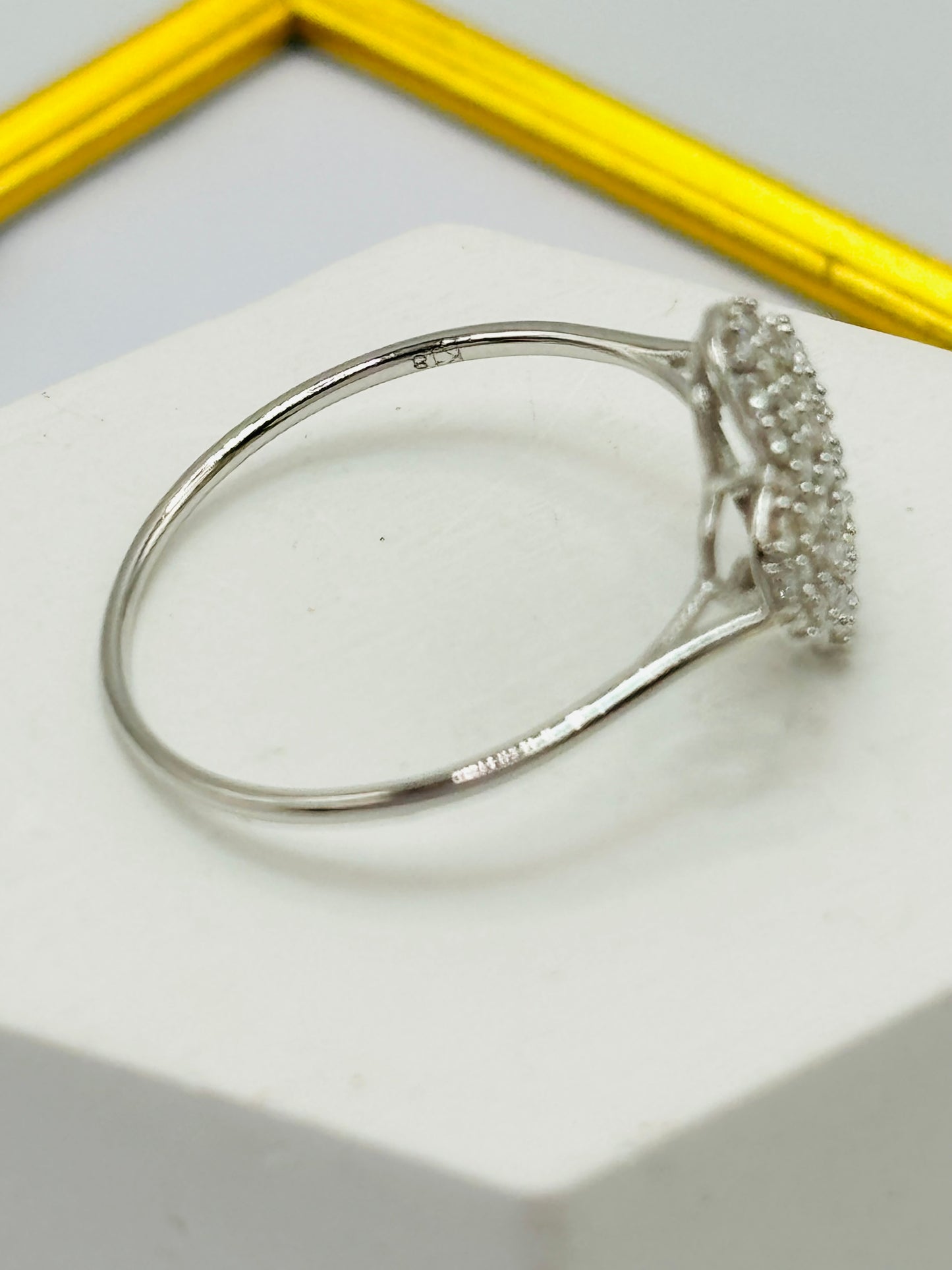 K18 Japan Gold Clover 0.50 carat Natural Diamond Ring