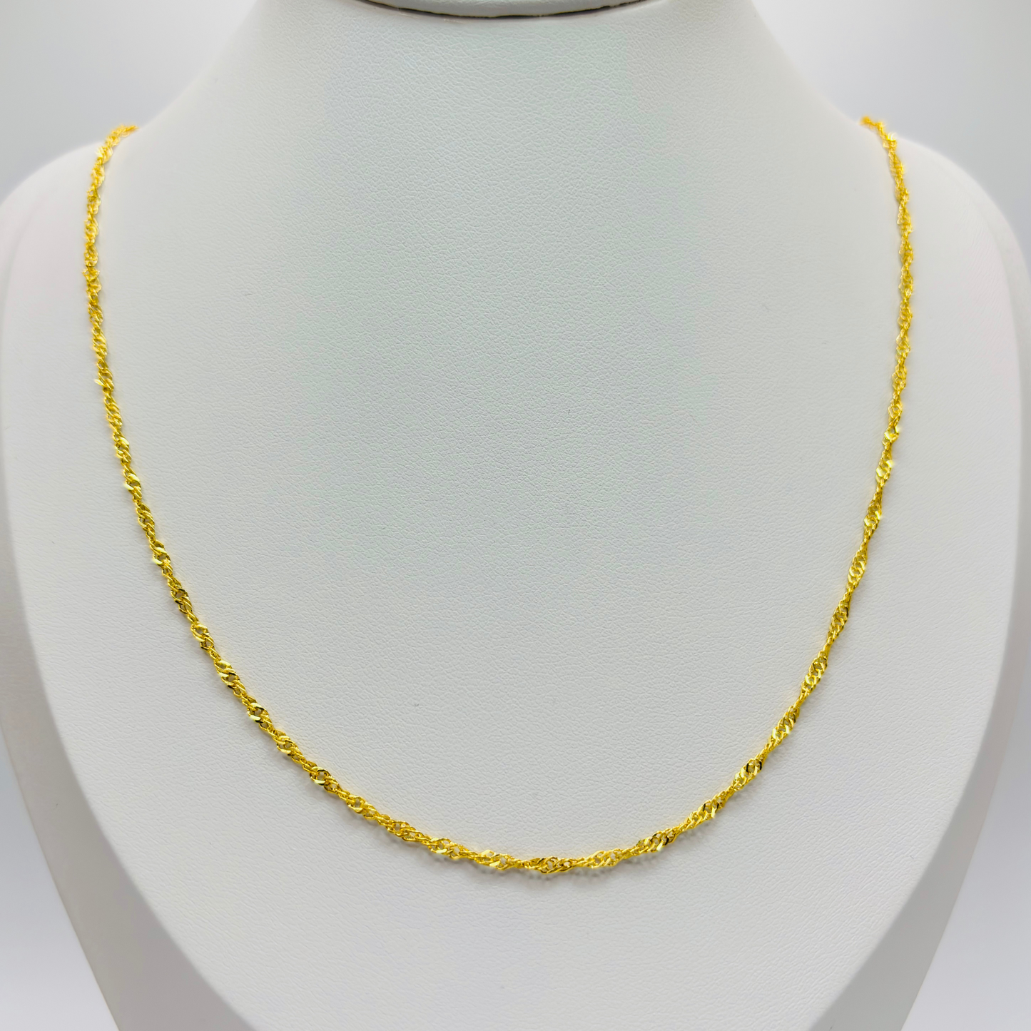 18K Gold Twisted Chain