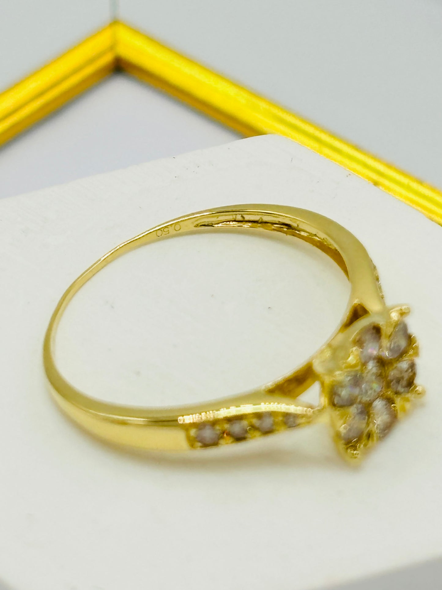 K18 Japan Gold Solitaire 0.50 carat Natural Diamond Ring