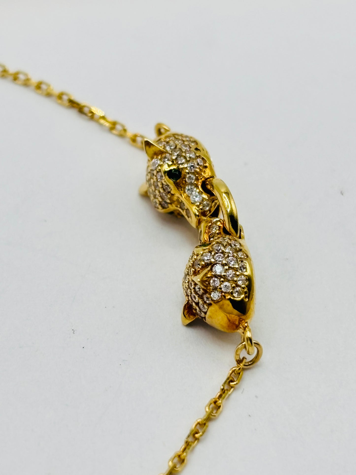 18K Gold Panther Bracelet
