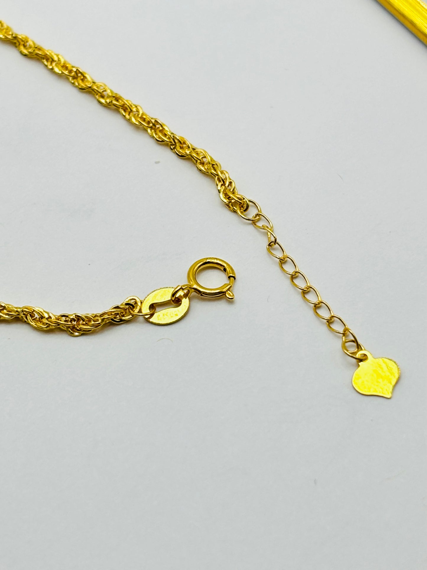 18K Gold Rope Bracelet