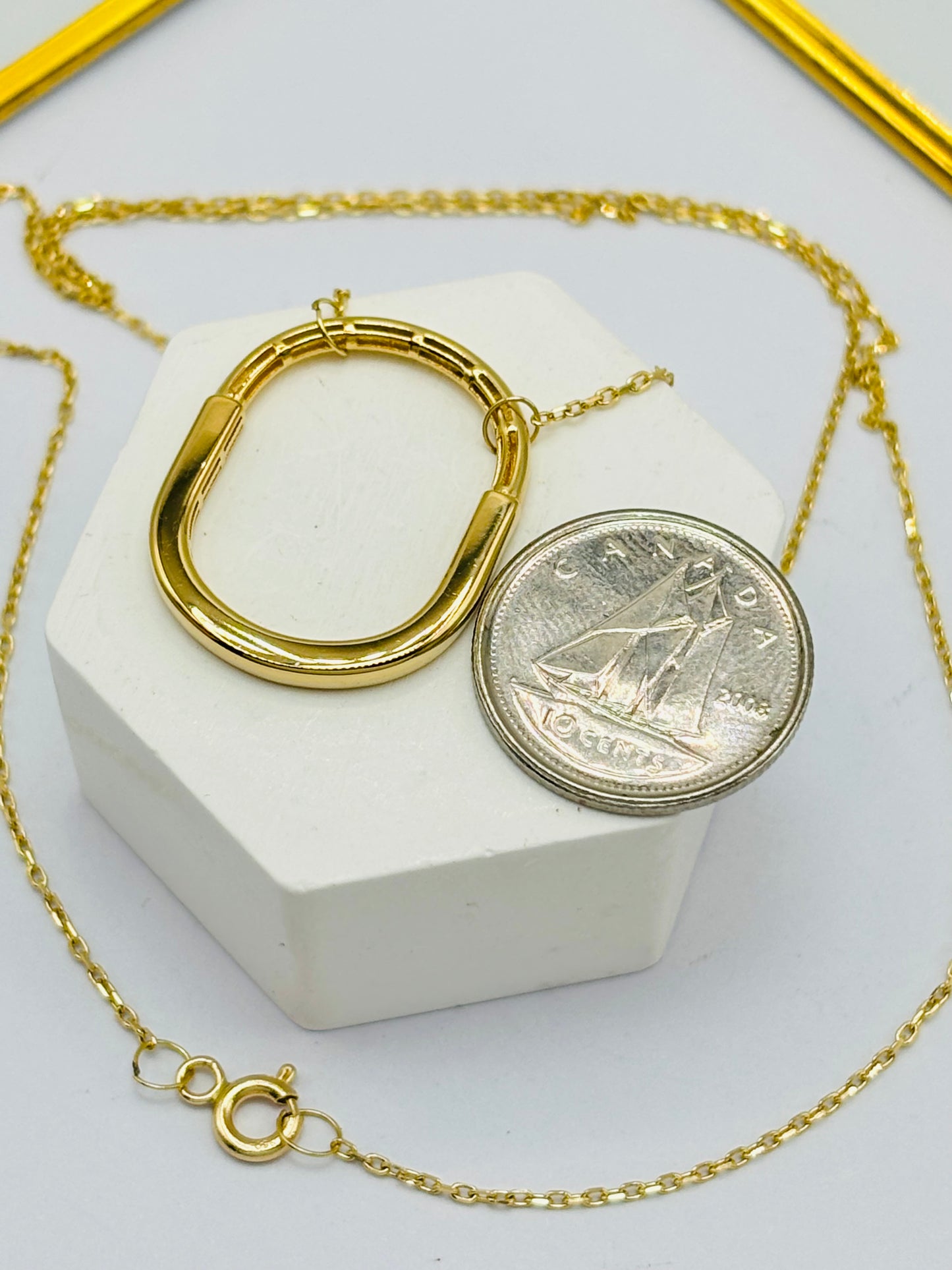 18K Gold Interlock Necklace