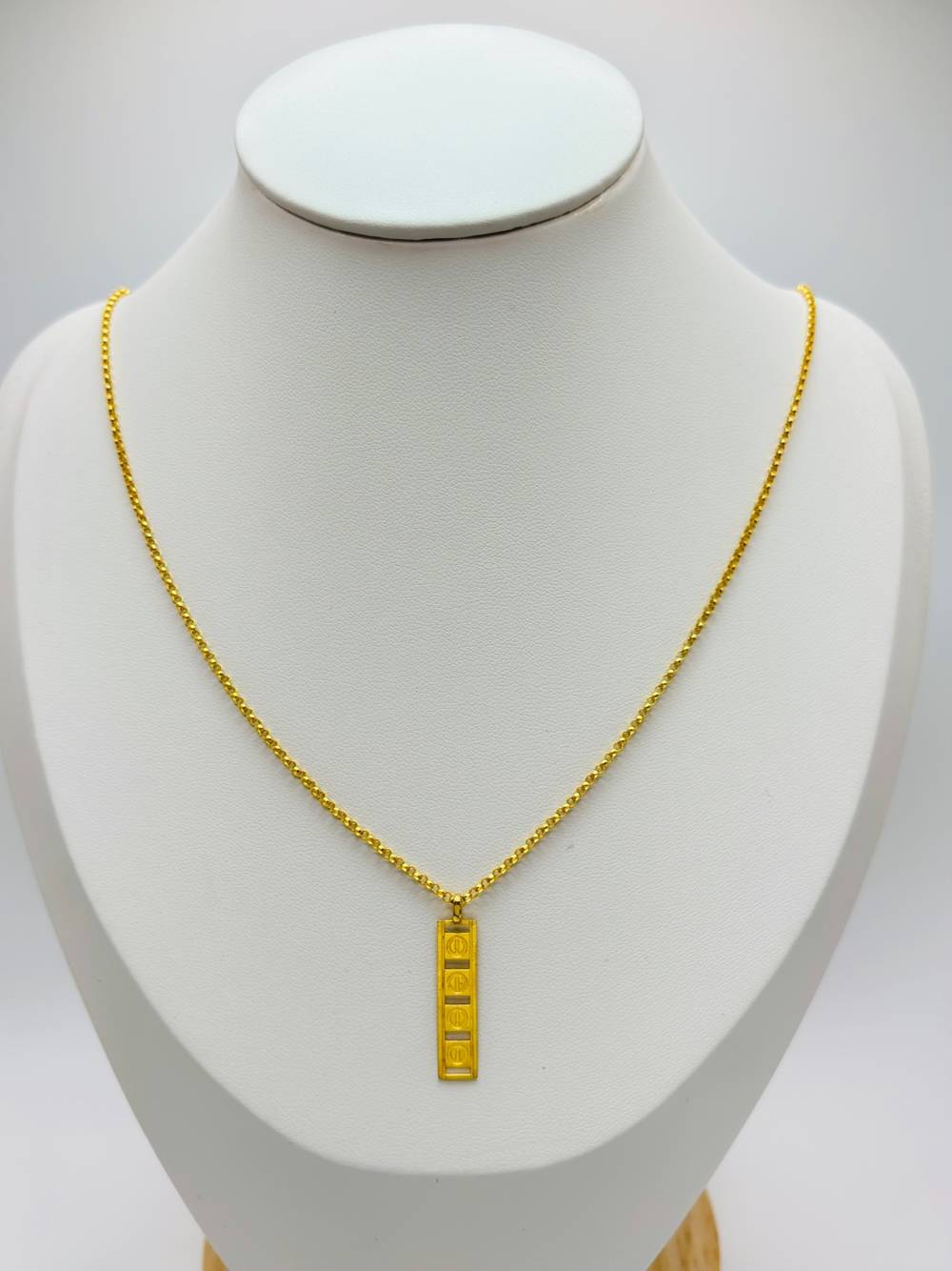 18K Gold Long Necklace