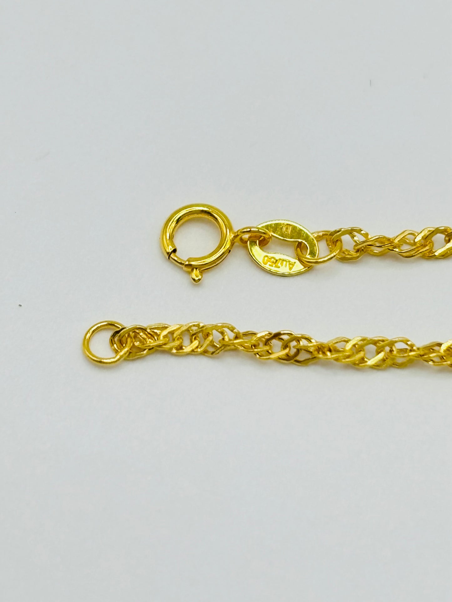18K Gold Twisted Chain