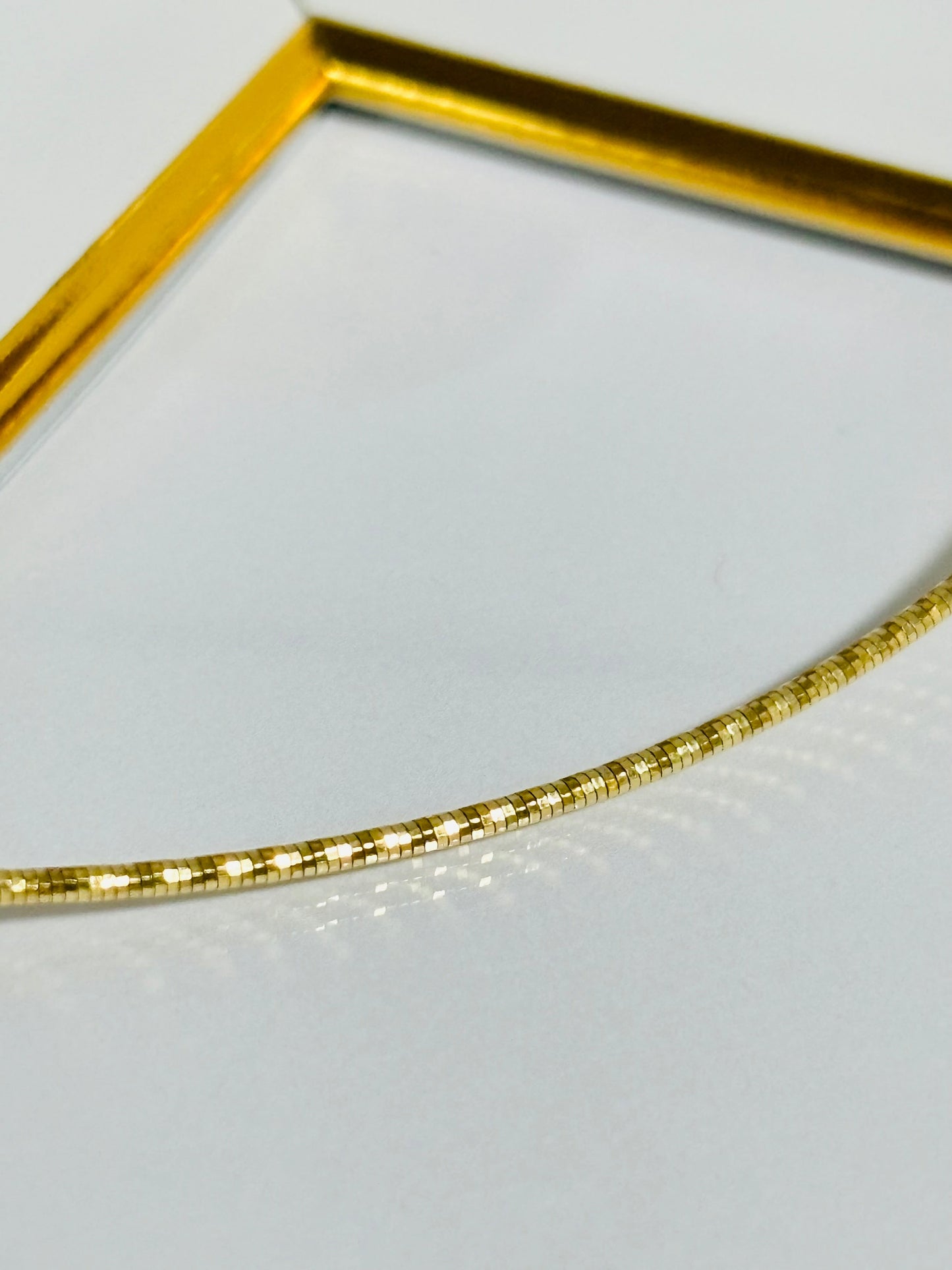 18k Gold Omega Chain