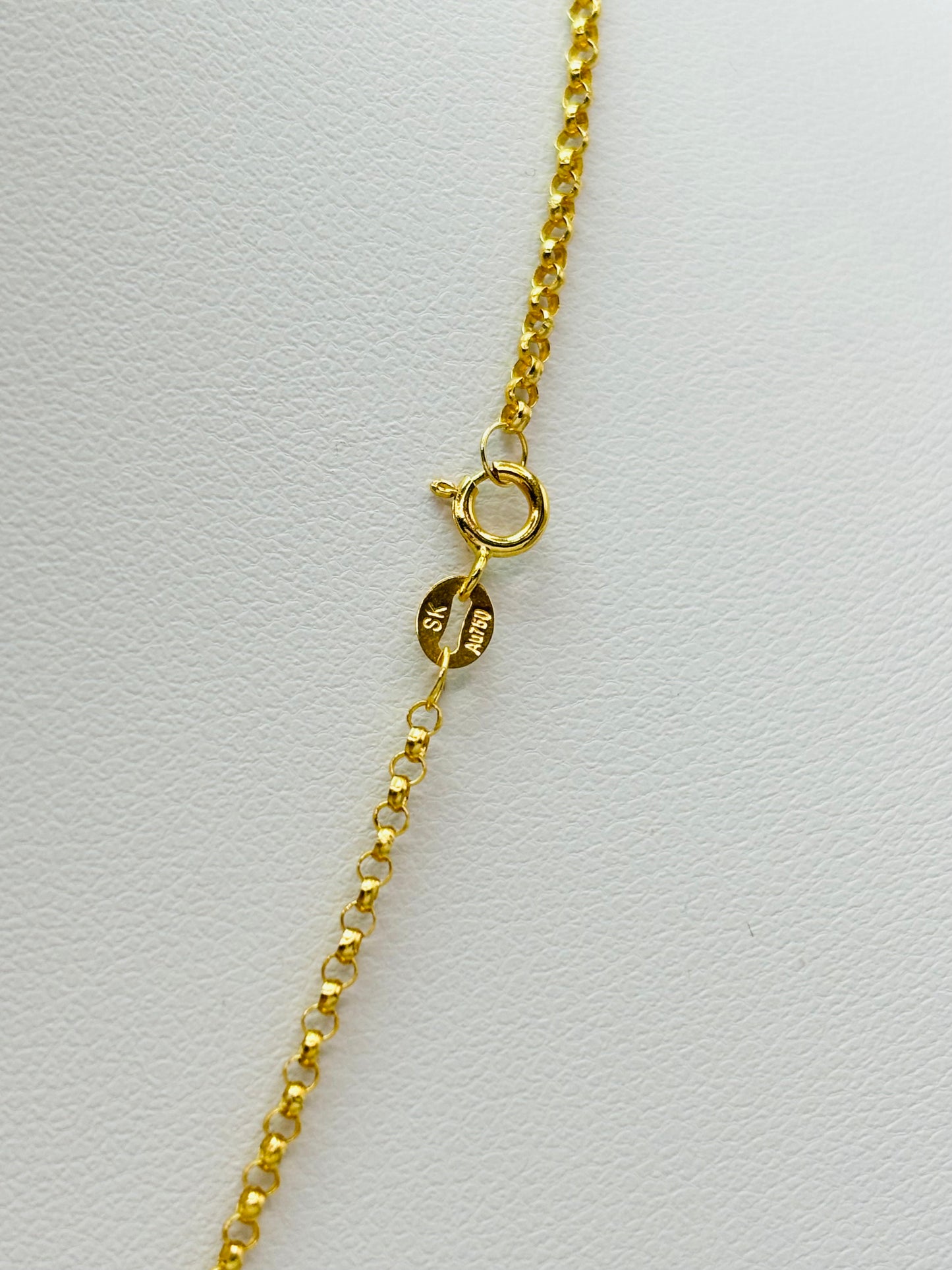 18K Gold Religious Necklace