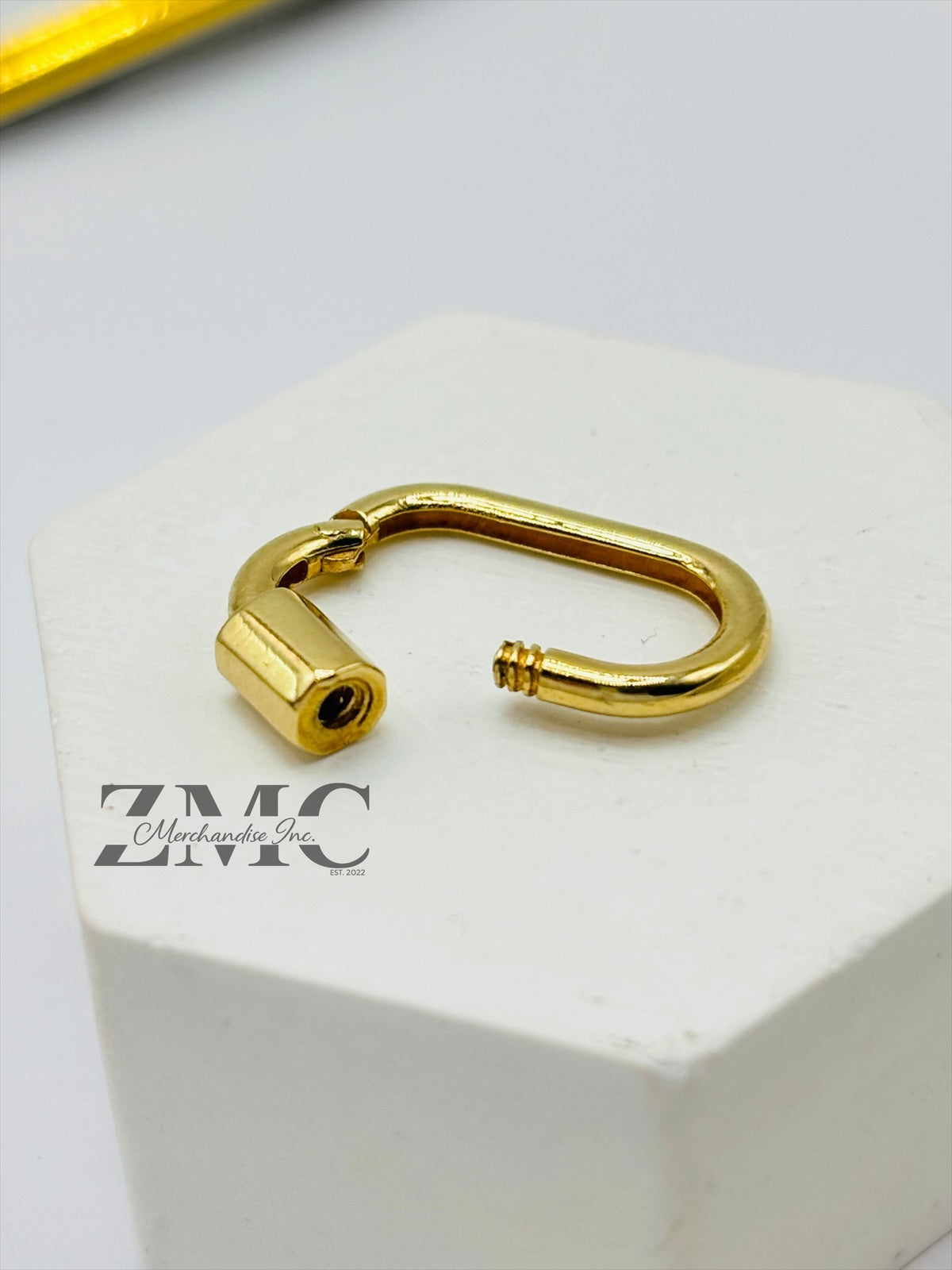 18K Gold Plain Carabiner