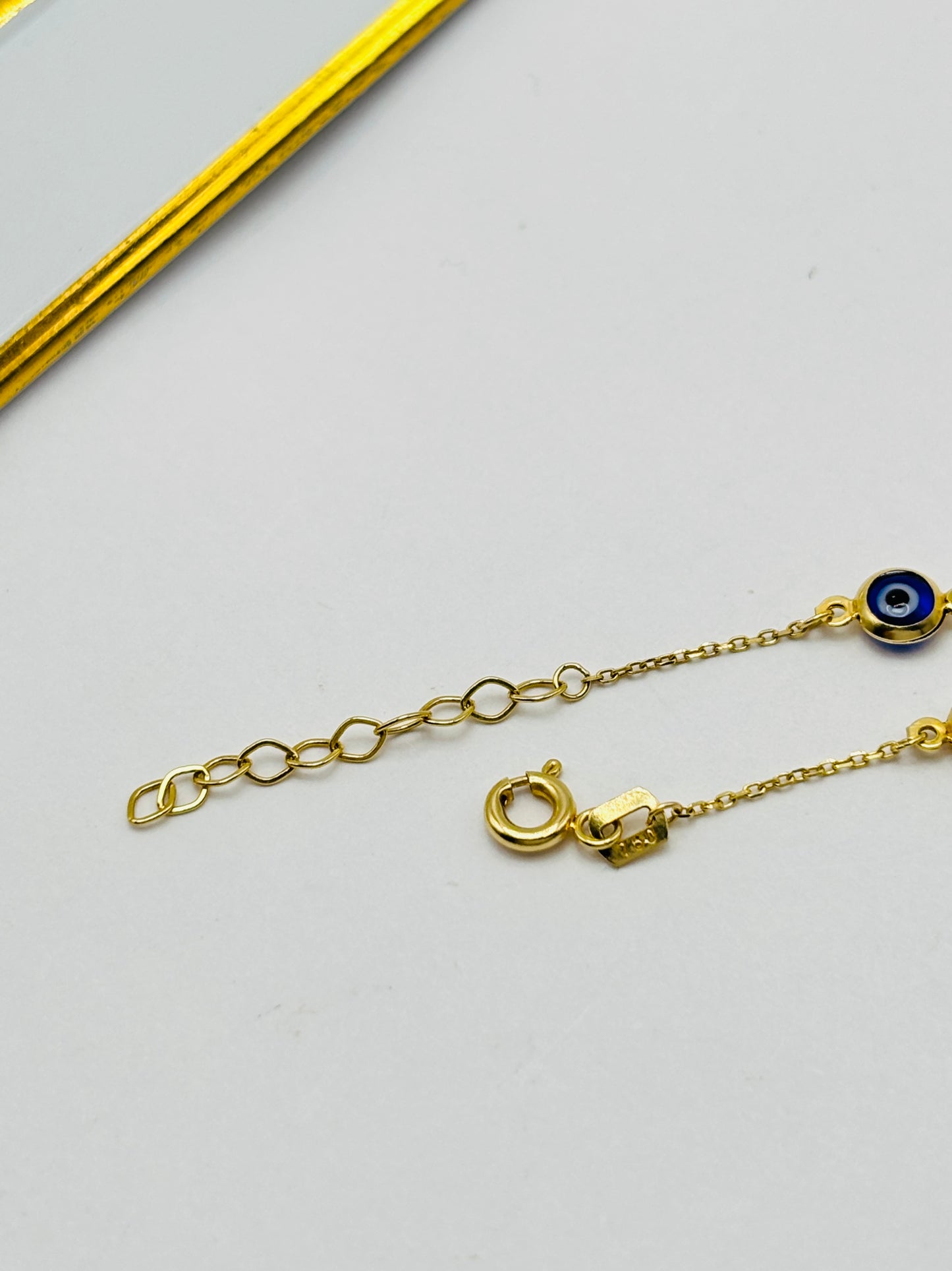 18K Gold Evil Eye Bracelet