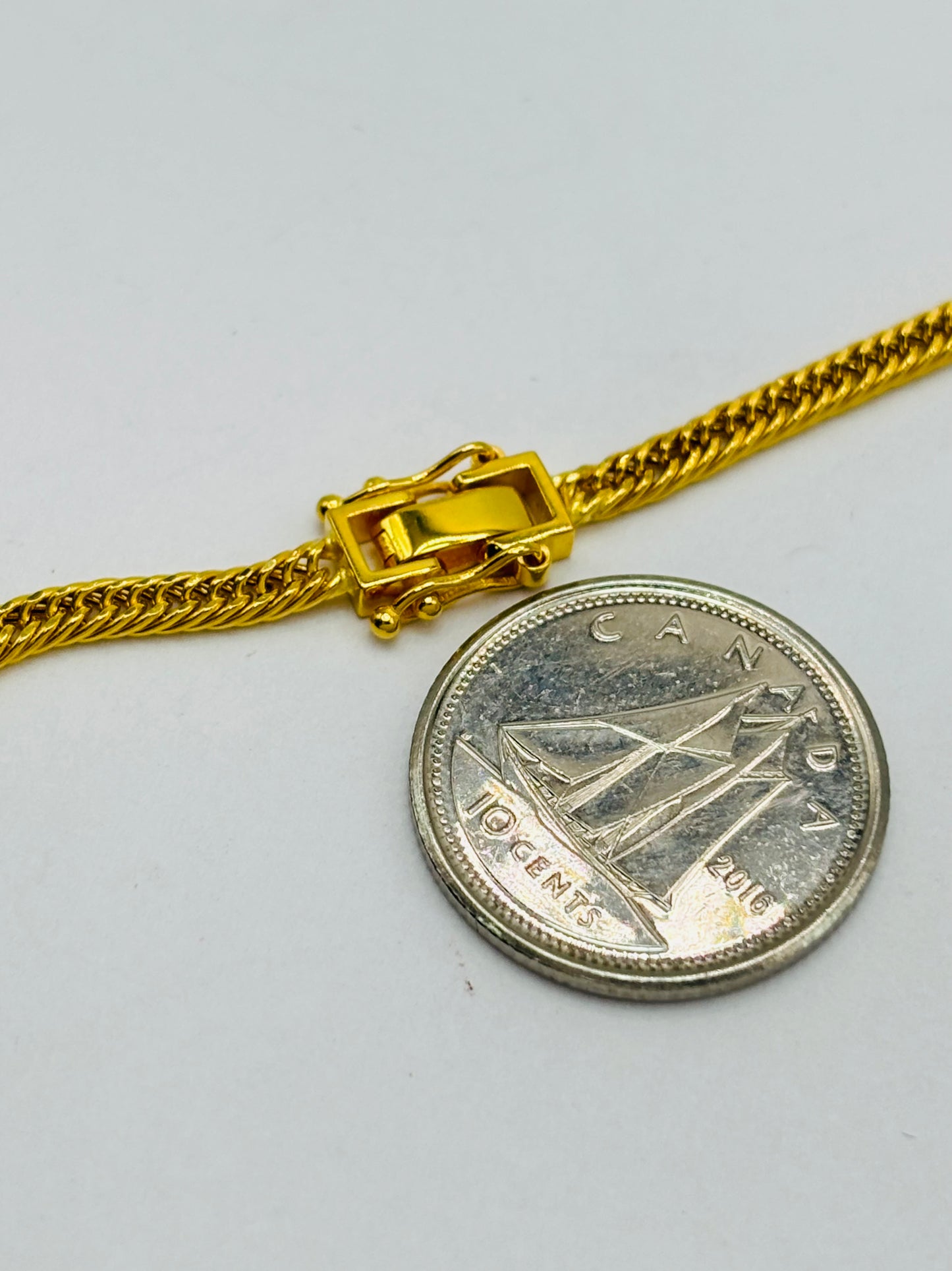 18K Gold Triple Lock Chain