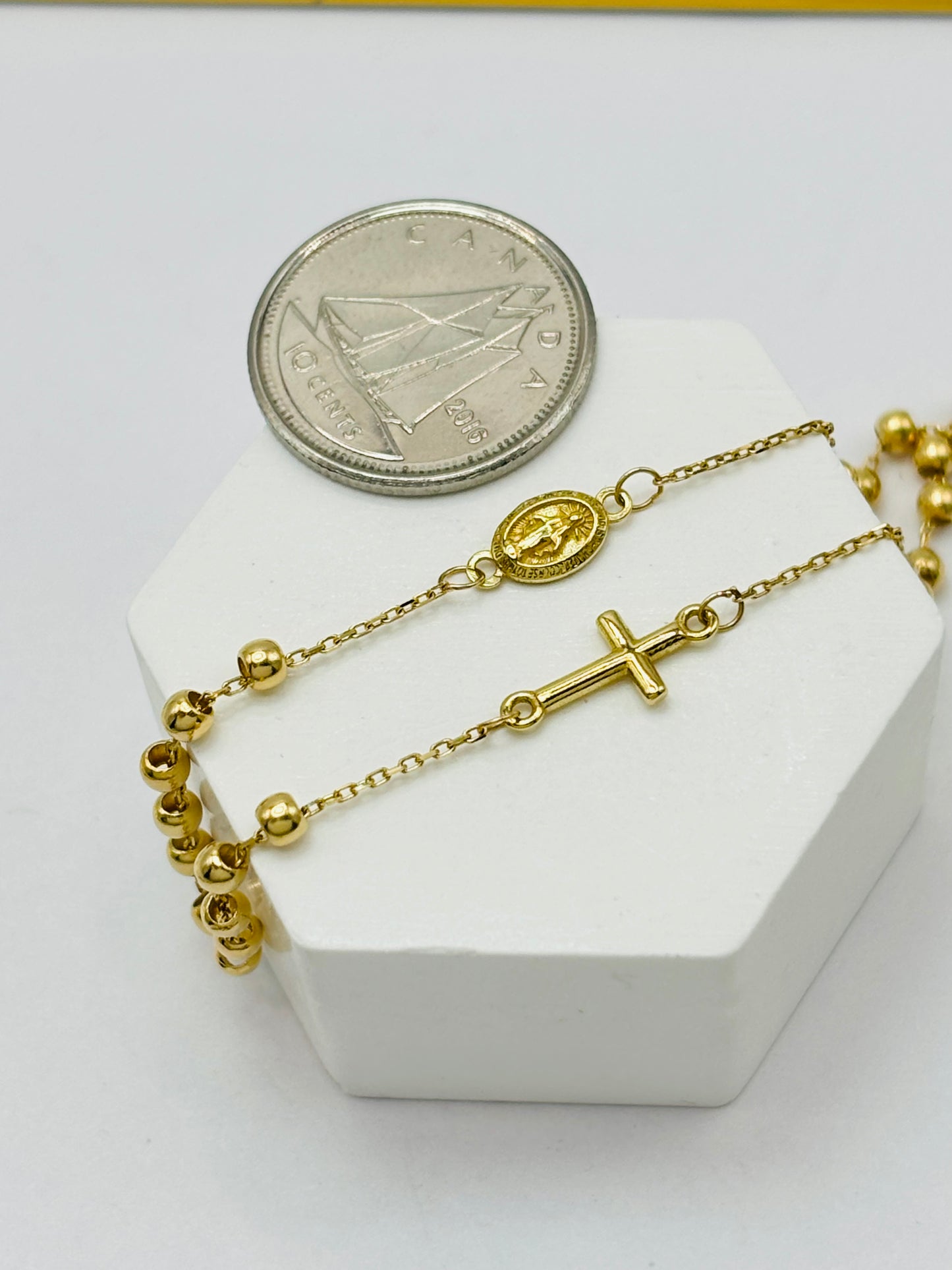 K18 Japan Gold Rosary Necklace